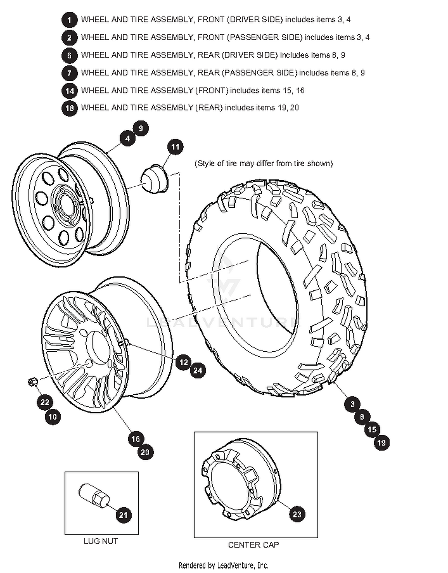 WHEELS AND TIRES