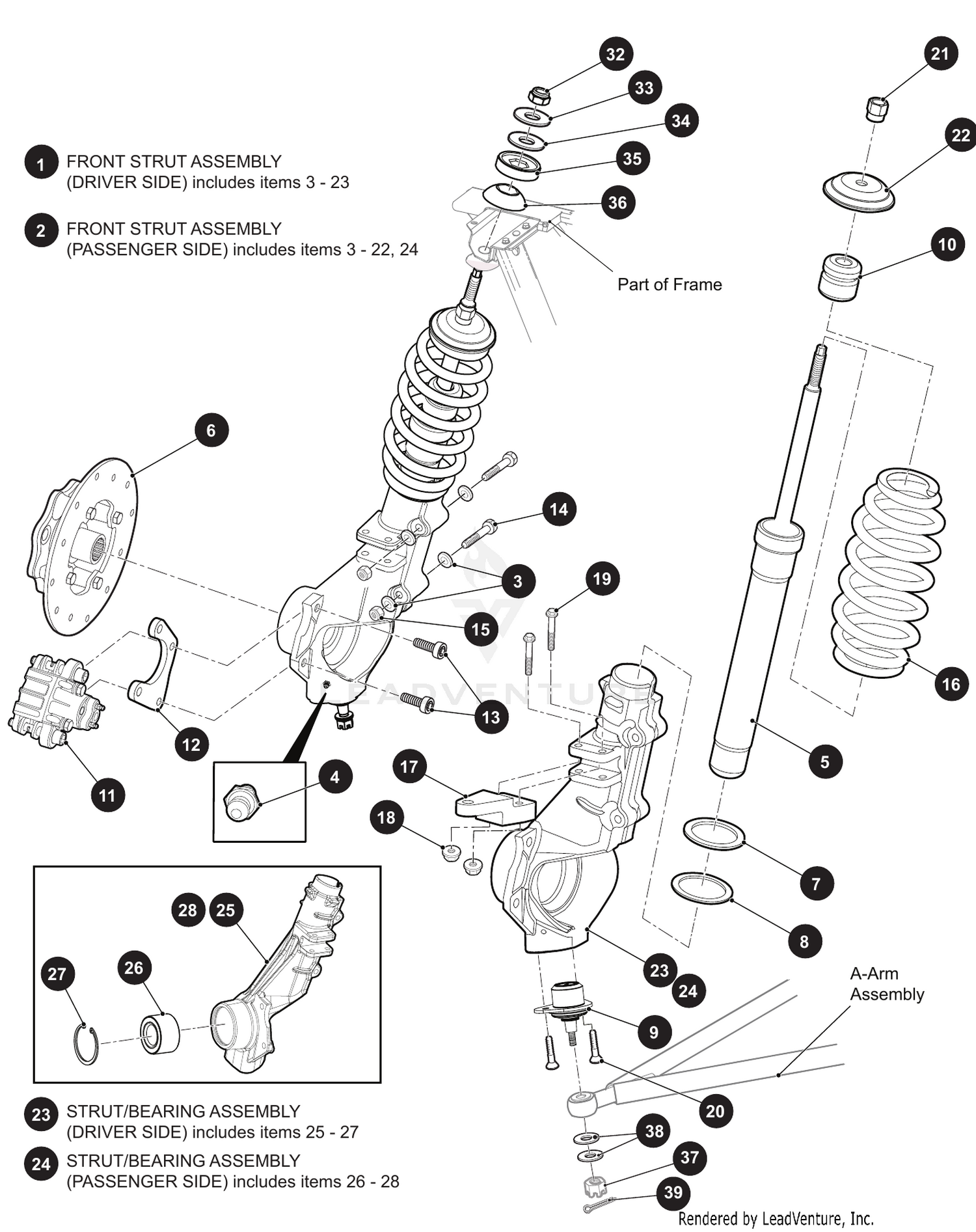 FRONT SUSPENSION & STEERING 2