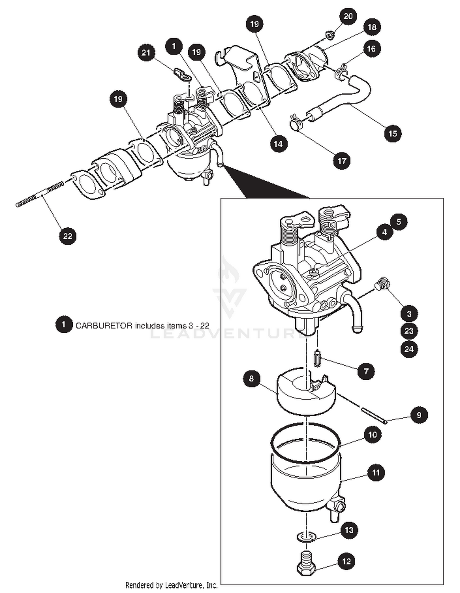CARBURATOR AND CHOKE