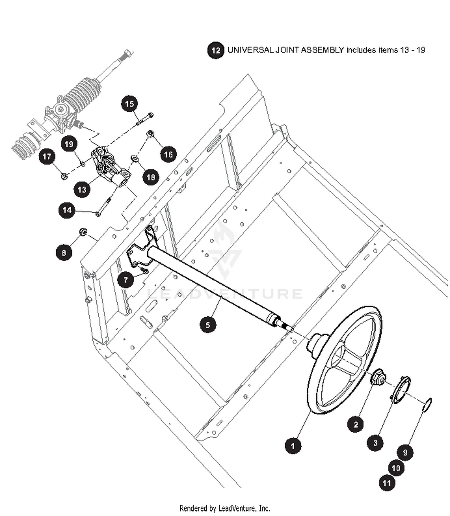 FRONT SUSPENSION AND STEERING - 3