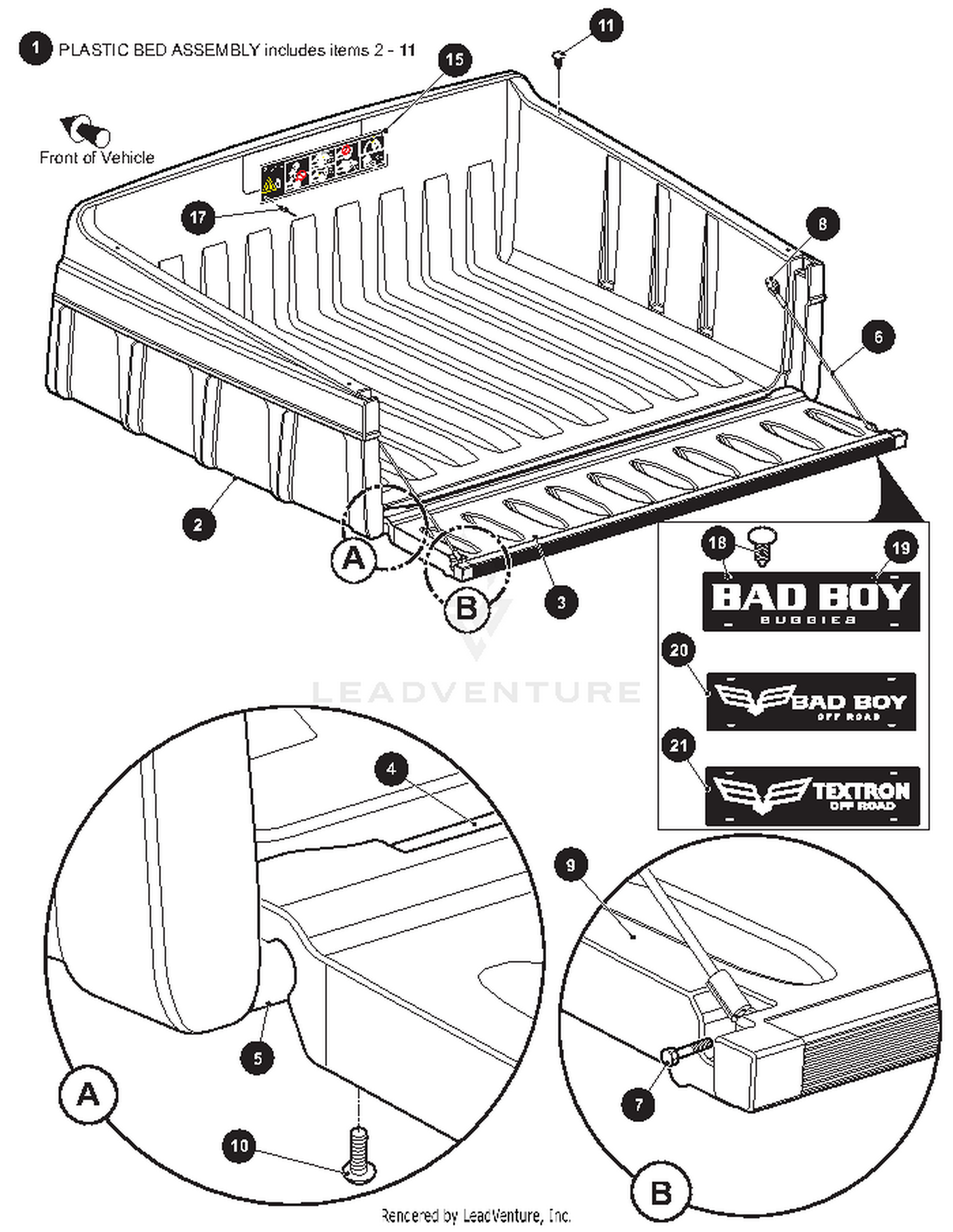 TRUCK BED - PLASTIC - 1
