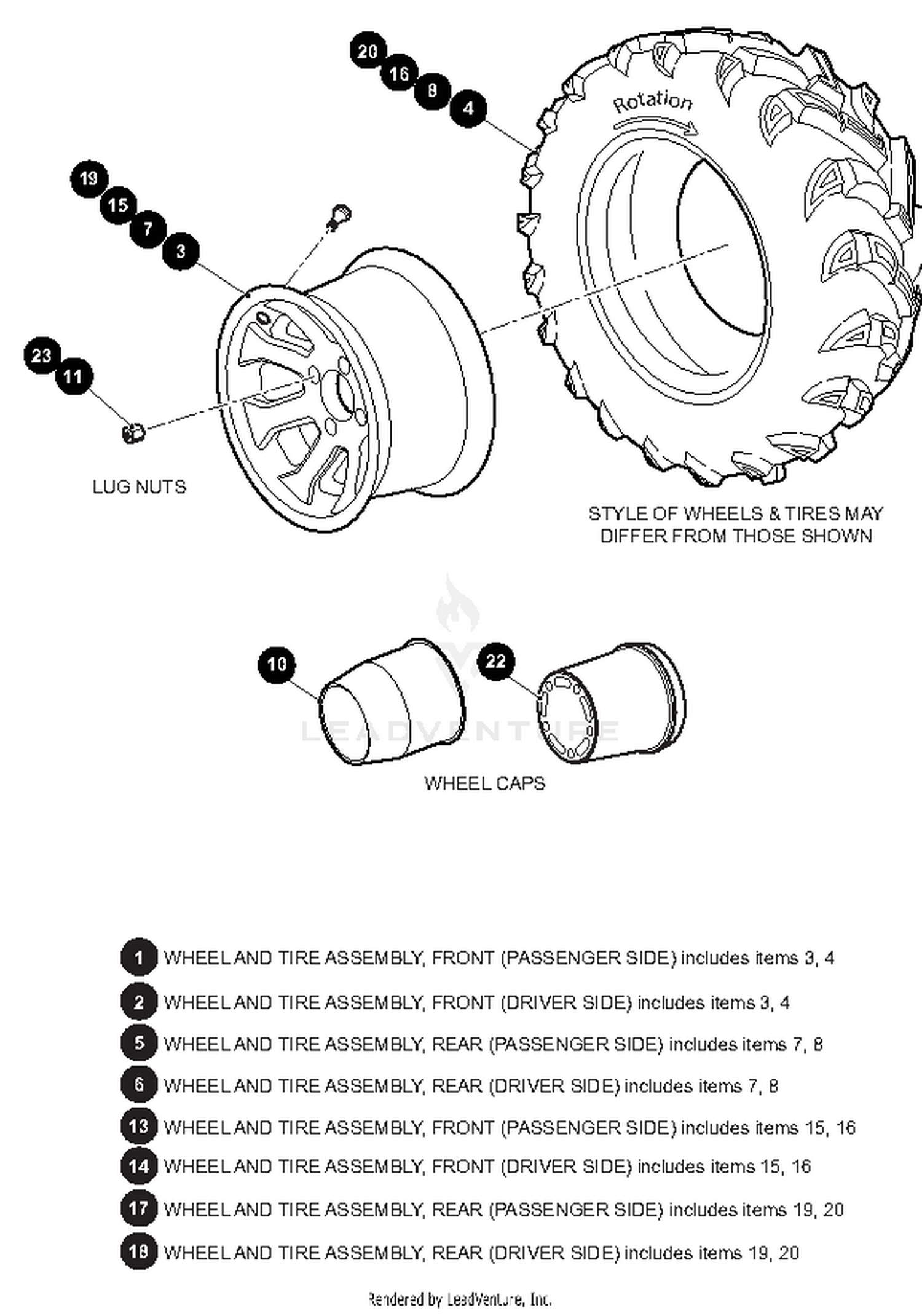 WHEELS AND TIRES