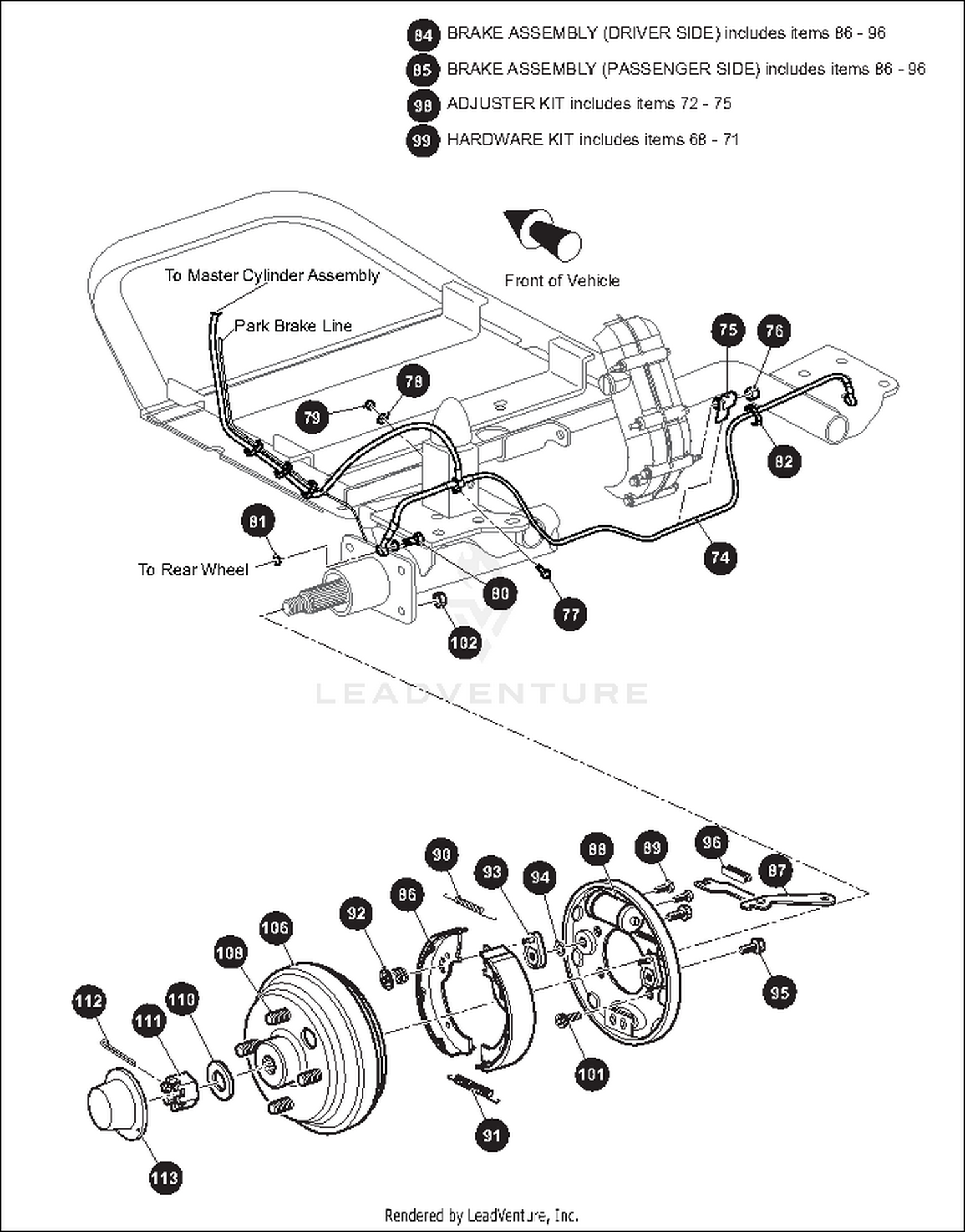 BRAKES - REAR HYDRAULIC BRAKES
