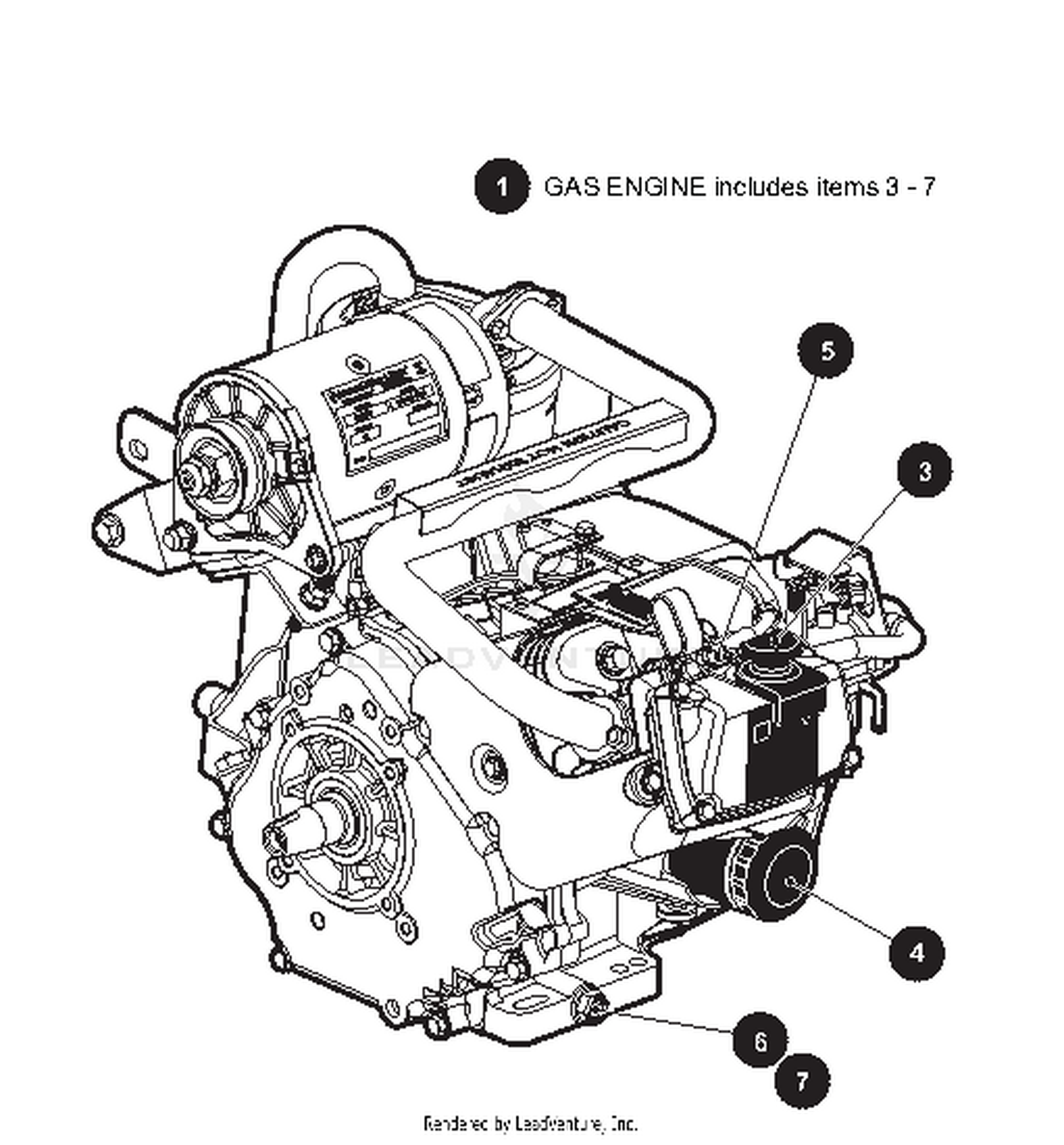 ENGINE AND MUFFLER