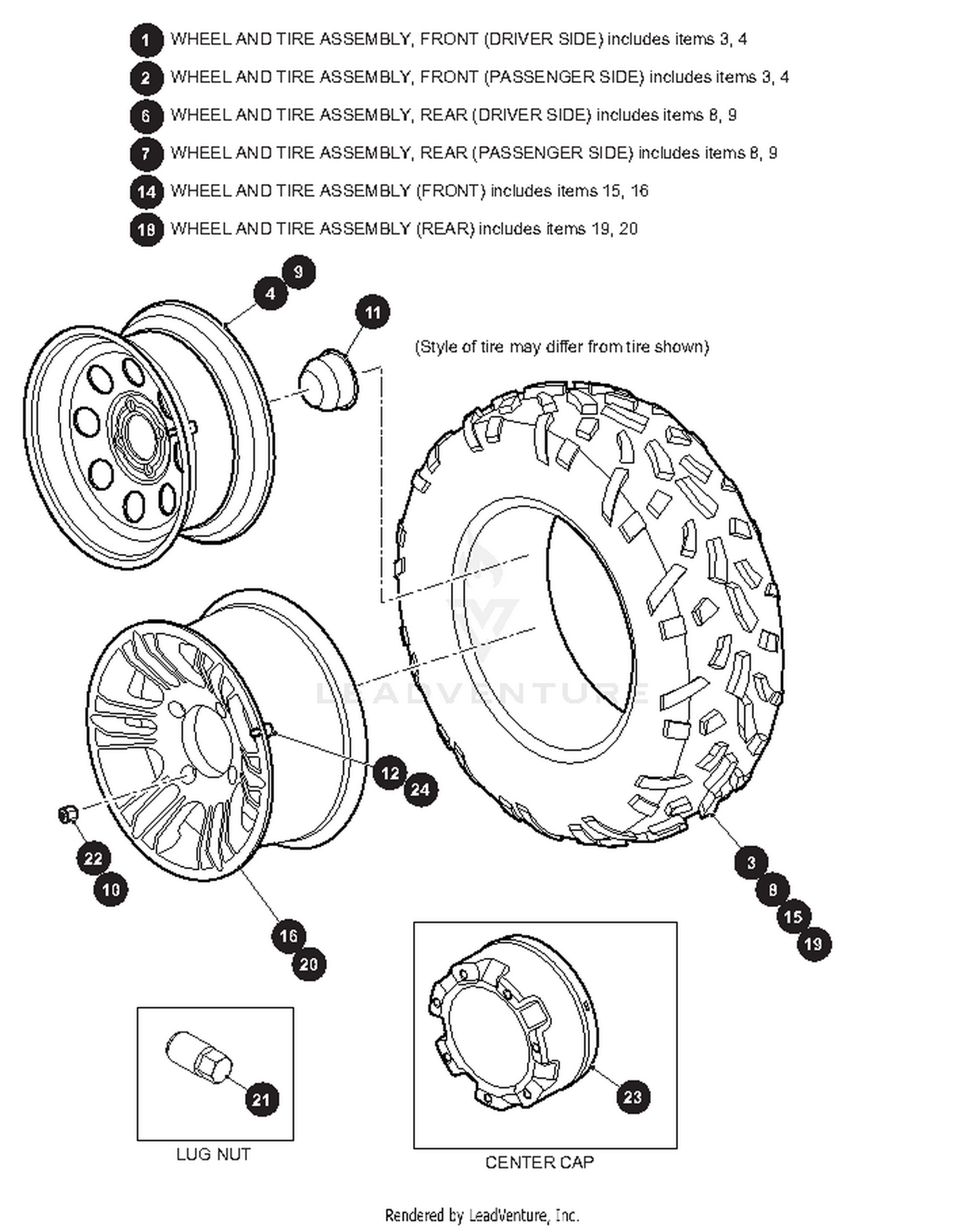 WHEELS AND TIRES