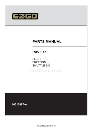 Gas RXV FLEET/FREEDOM/2+2, 2023 - Current ll 10015997 ll
