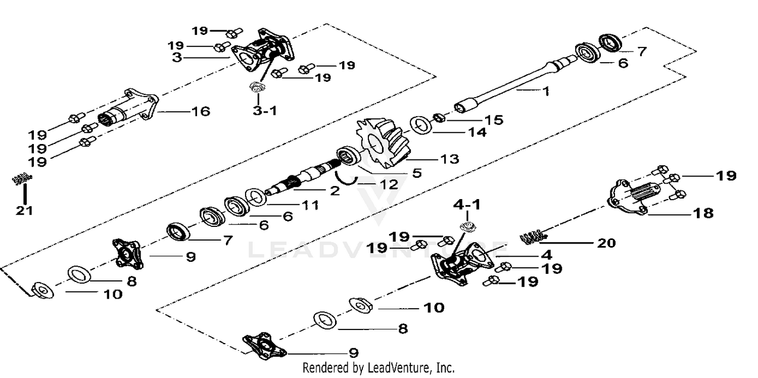 TRANSMISSION SYSTEM ASSY.