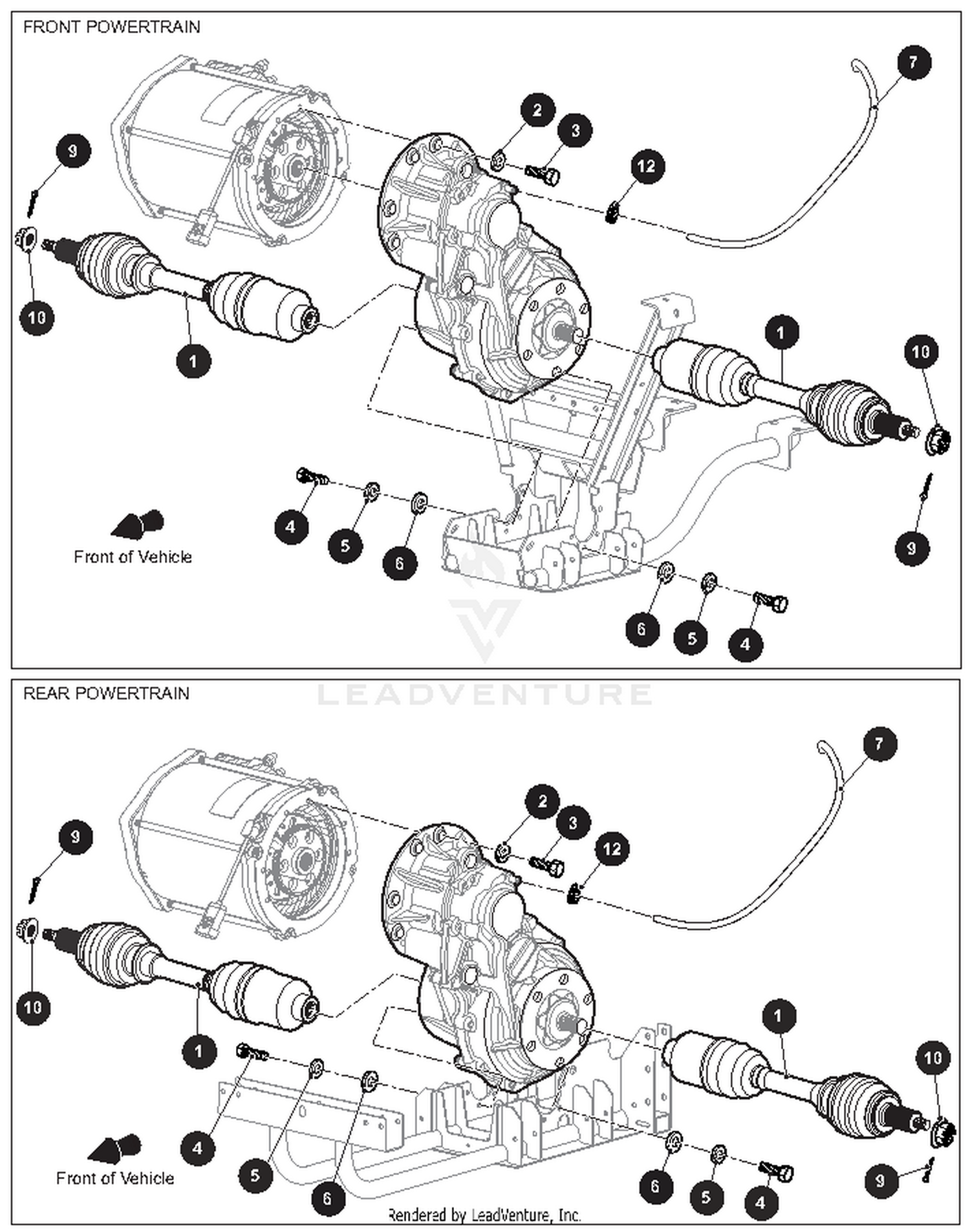 FRONT AND REAR AXLE - 1