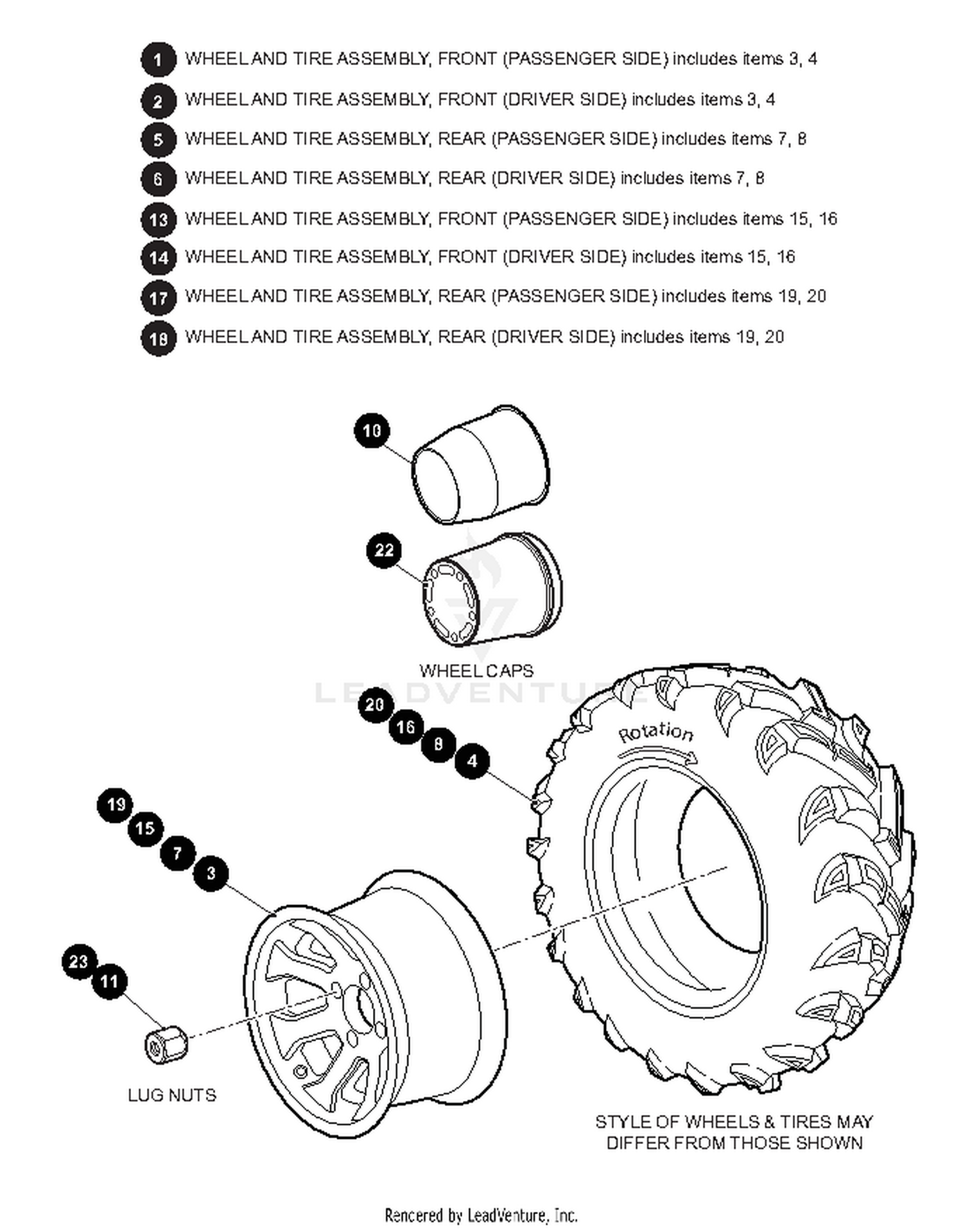 WHEELS AND TIRES
