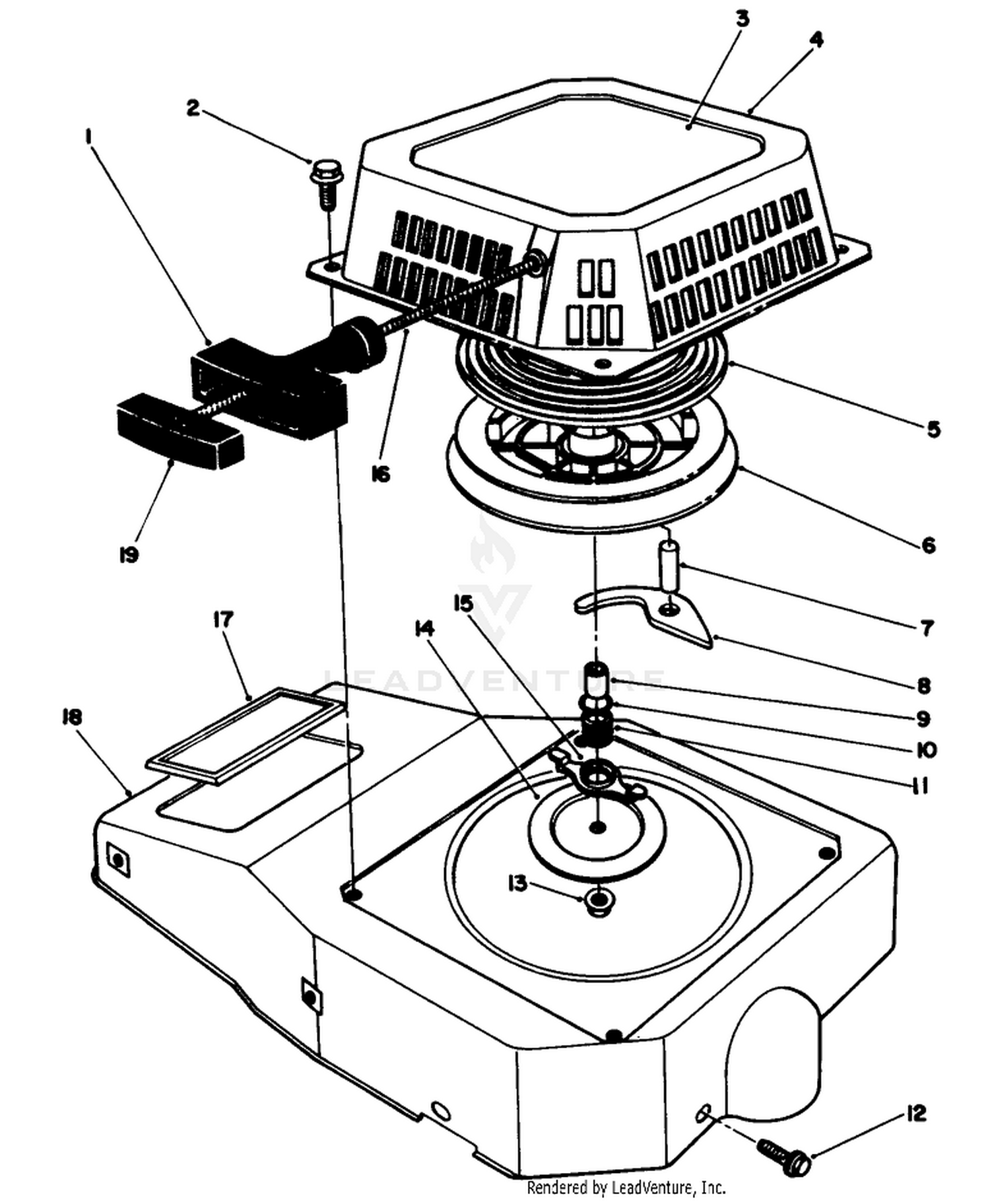 Engine Assembly Model No. Vmh-7