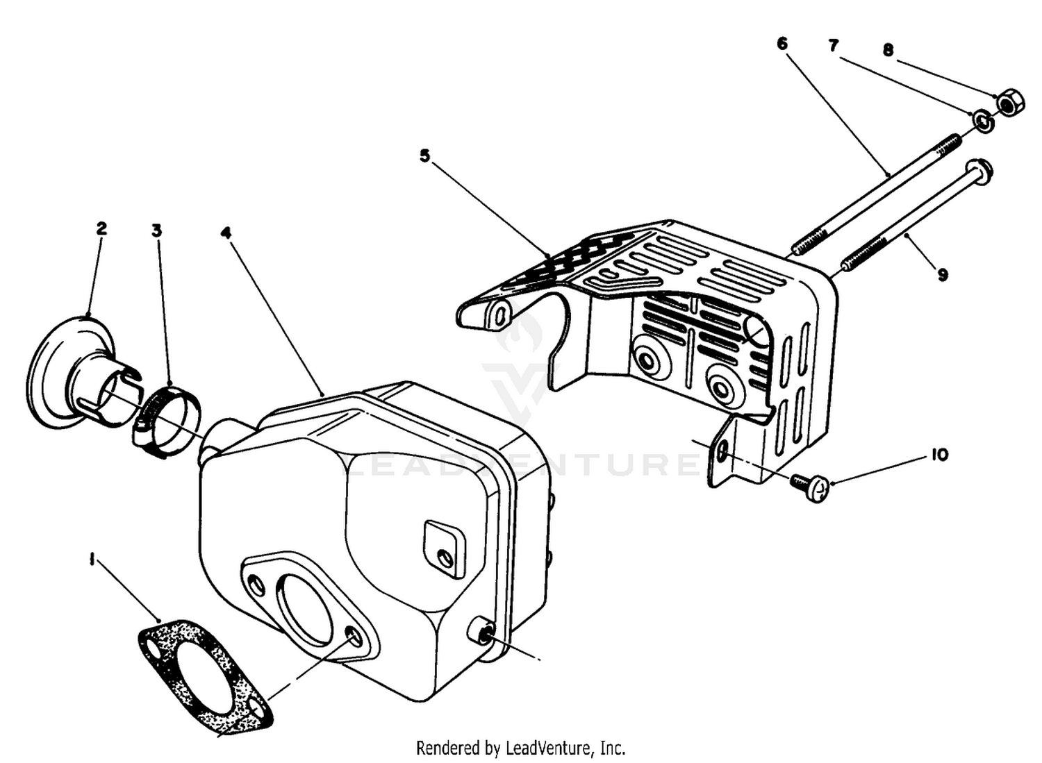 Muffler Assembly (model No. 47pn2-7)