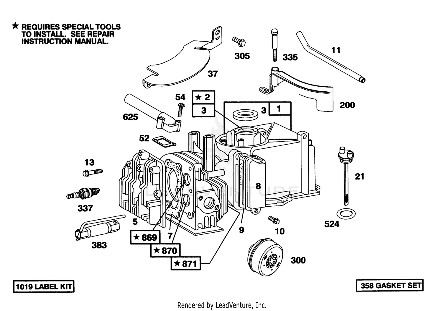 Engine Briggs  Stratton Model 95902-3154-01