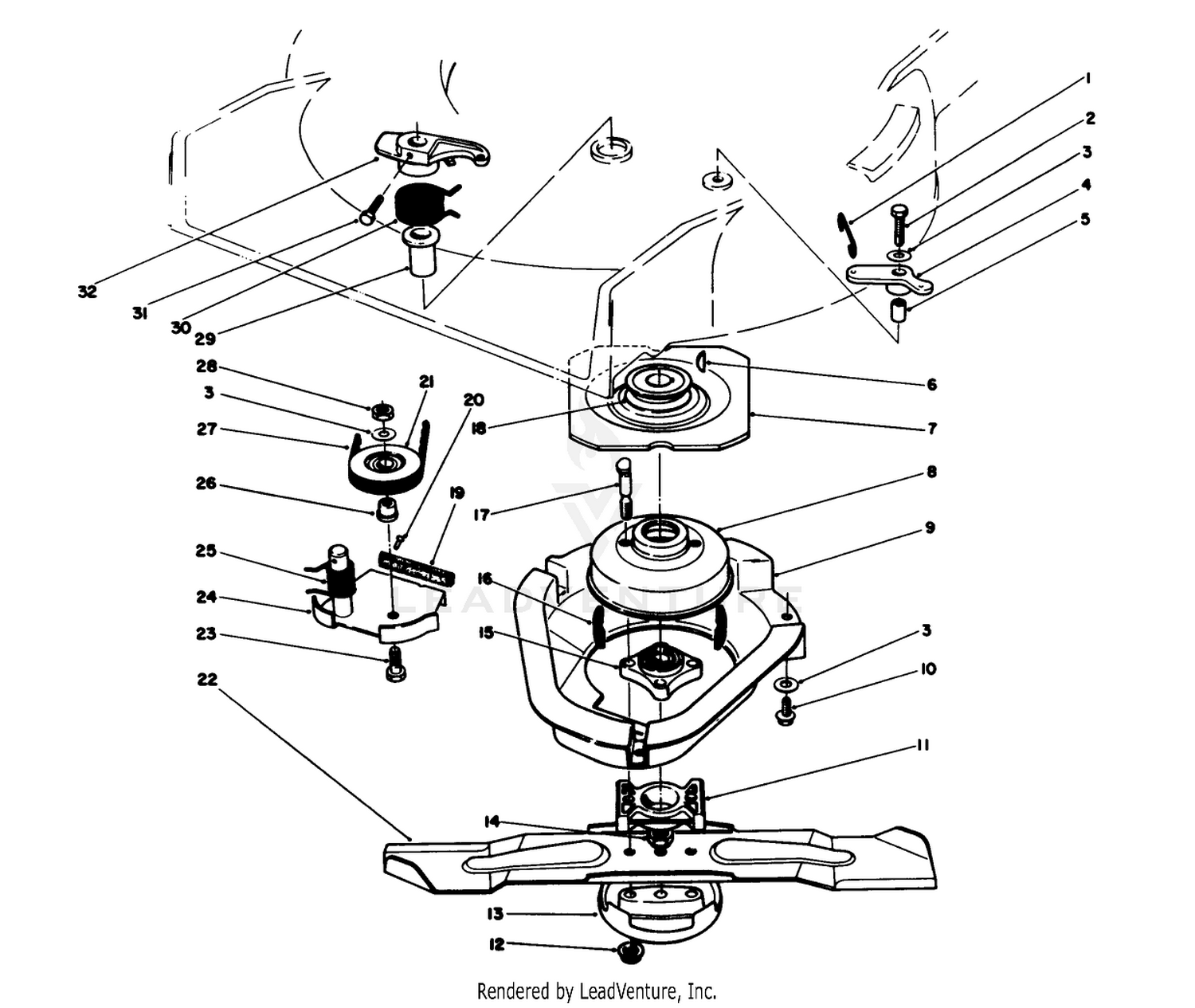 Blade Brake Clutch Assembly