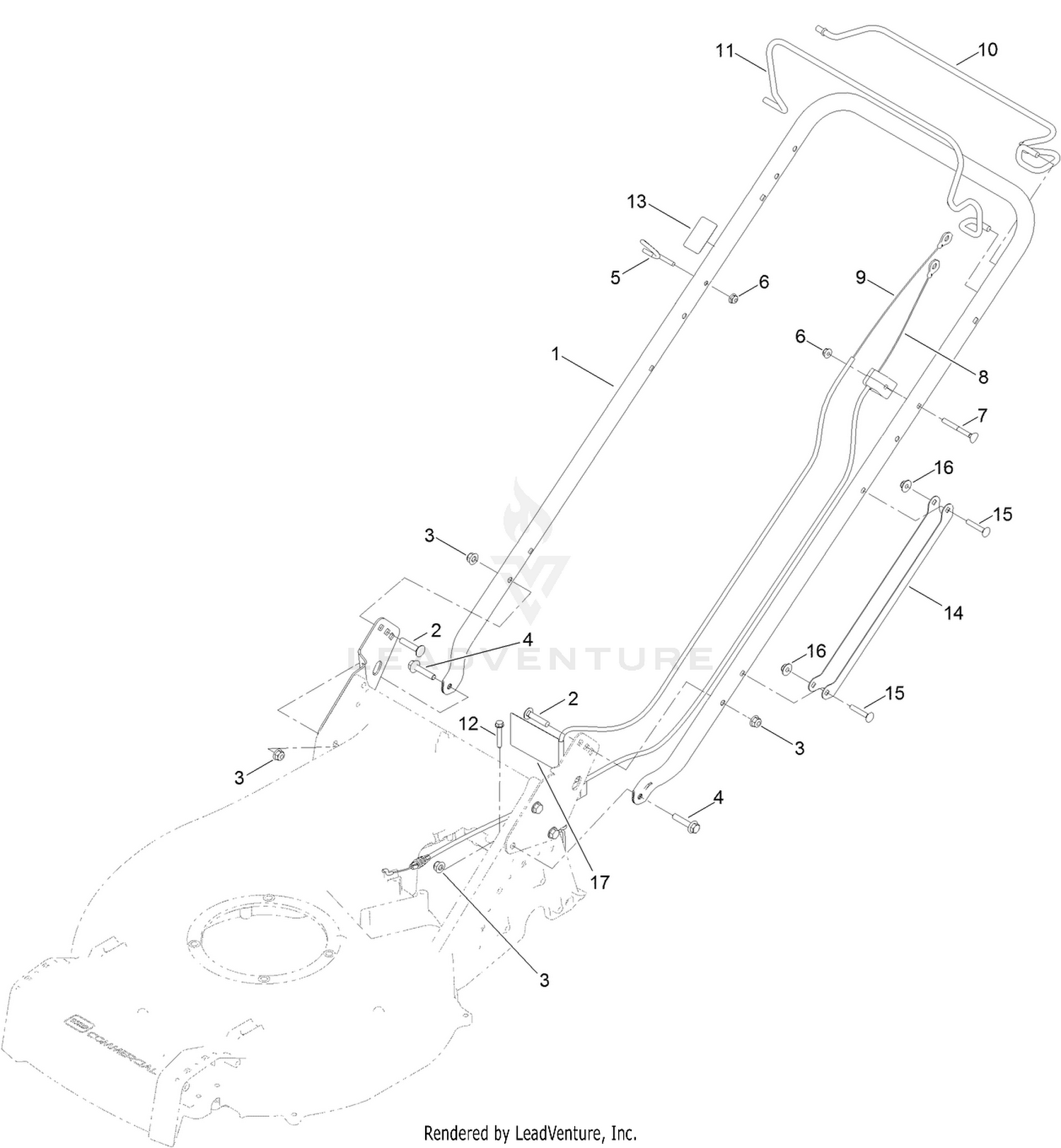 Handle and Brake Assembly
