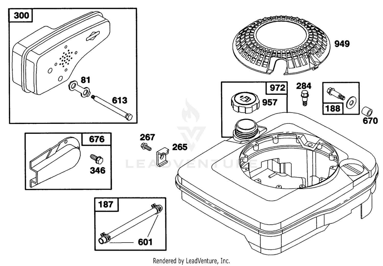 Engine Briggs  Stratton Model 122702-3171-01 7