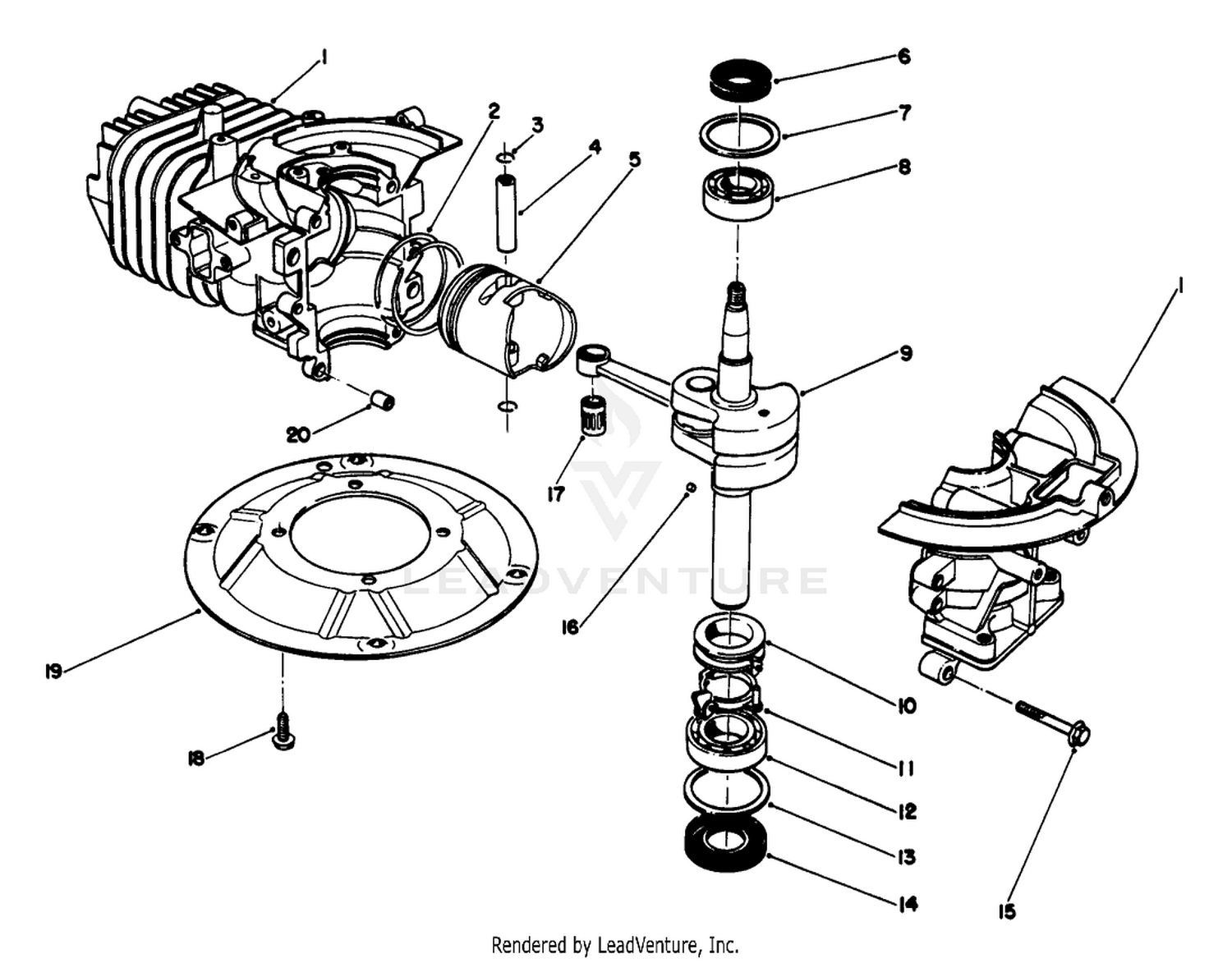 Crankshaft Assembly (model No. 47pm1-3)
