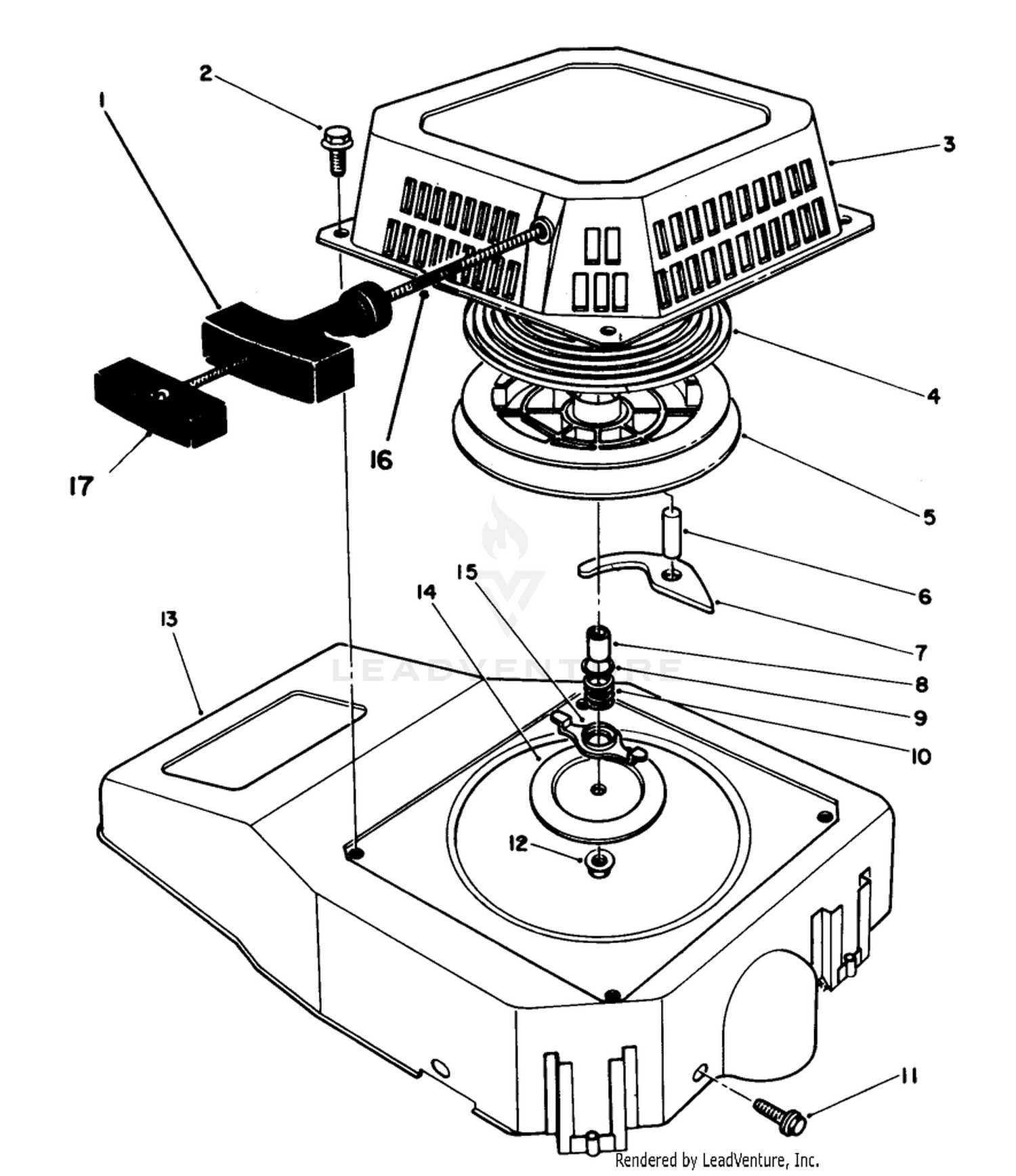 Recoil Assembly (engine No. Vmj8)
