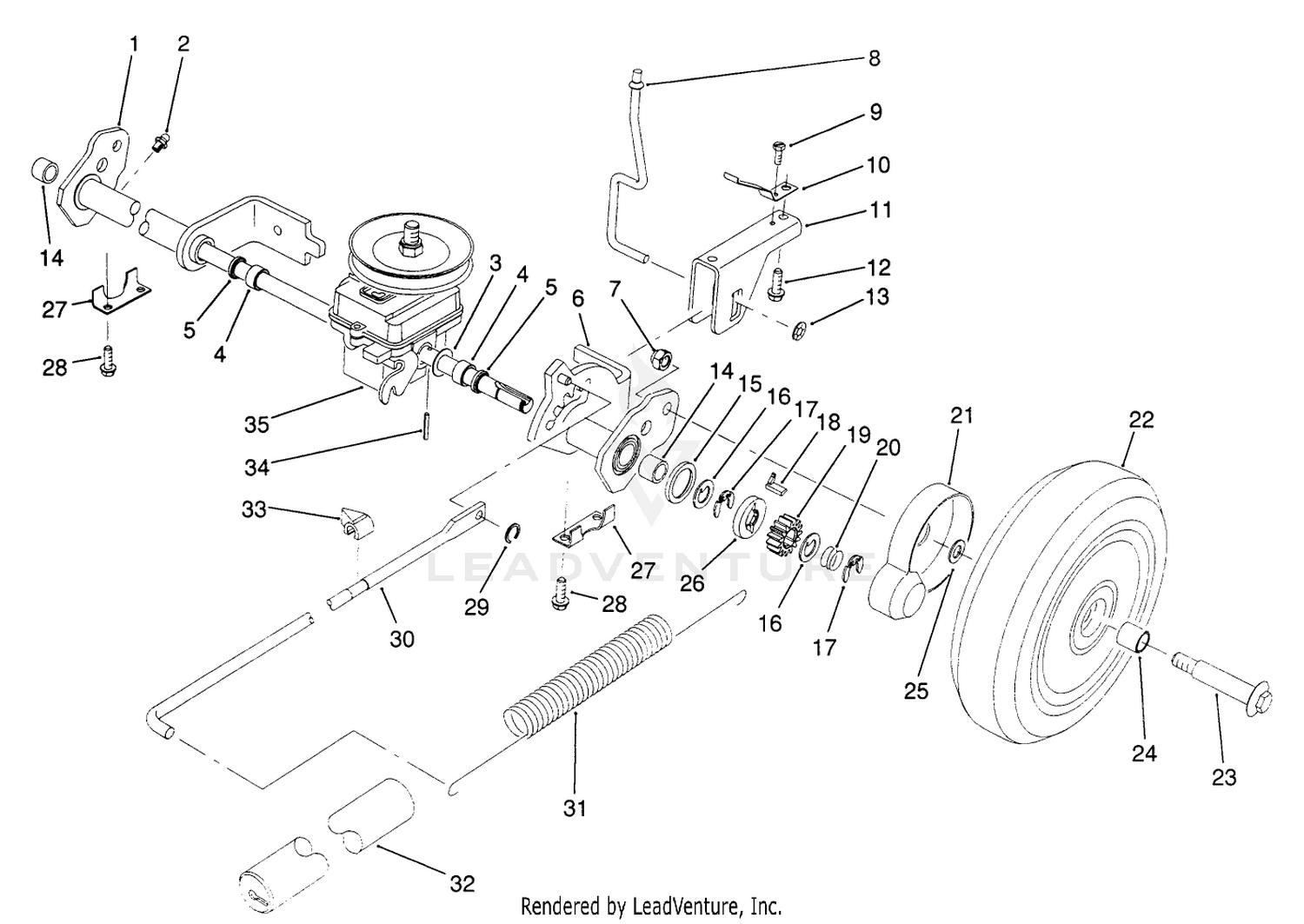 S. P. Rear Axle Assembly