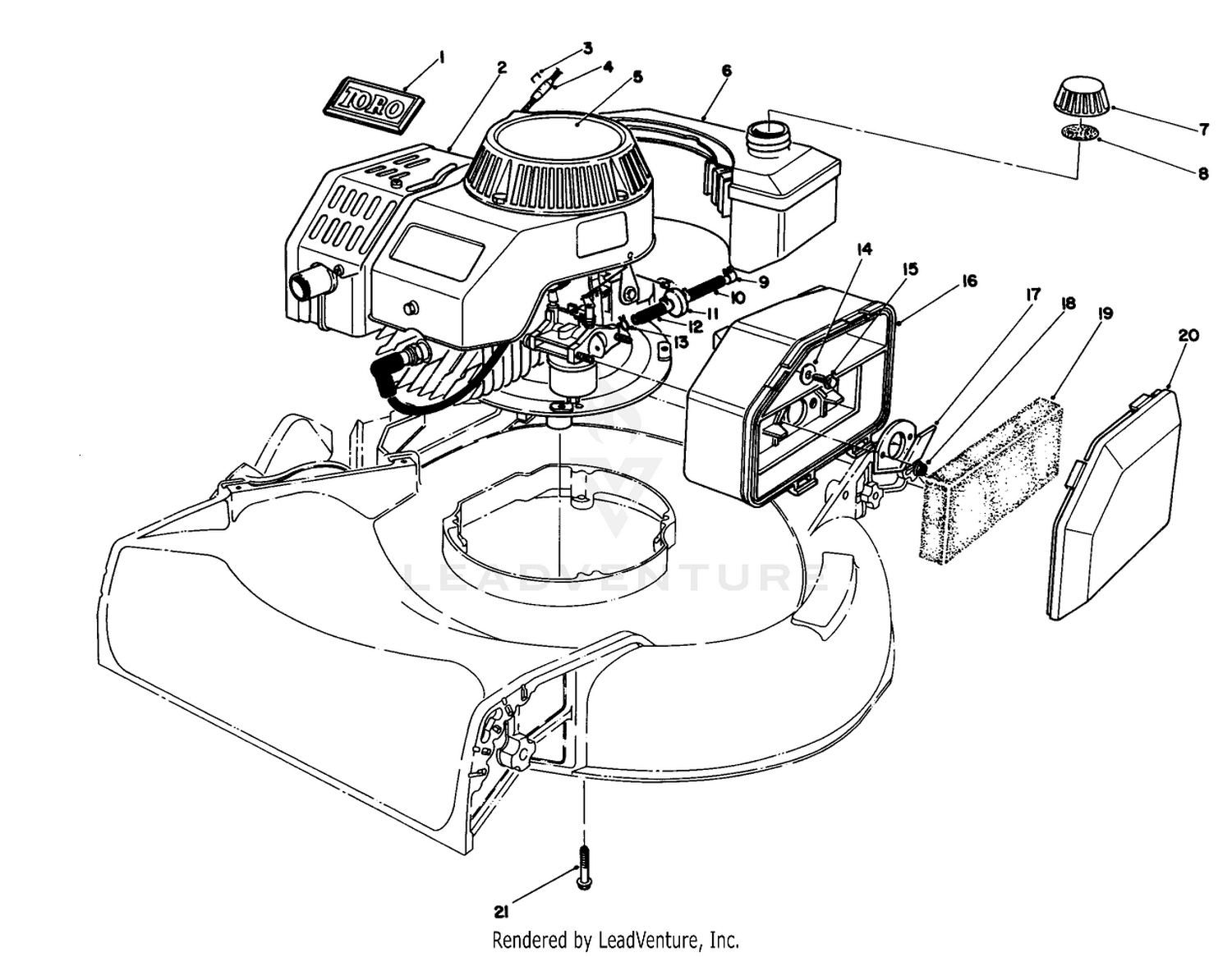 Engine Assembly (model No. 47pf5) (used On Units With Serial No. 7000001-7002104)