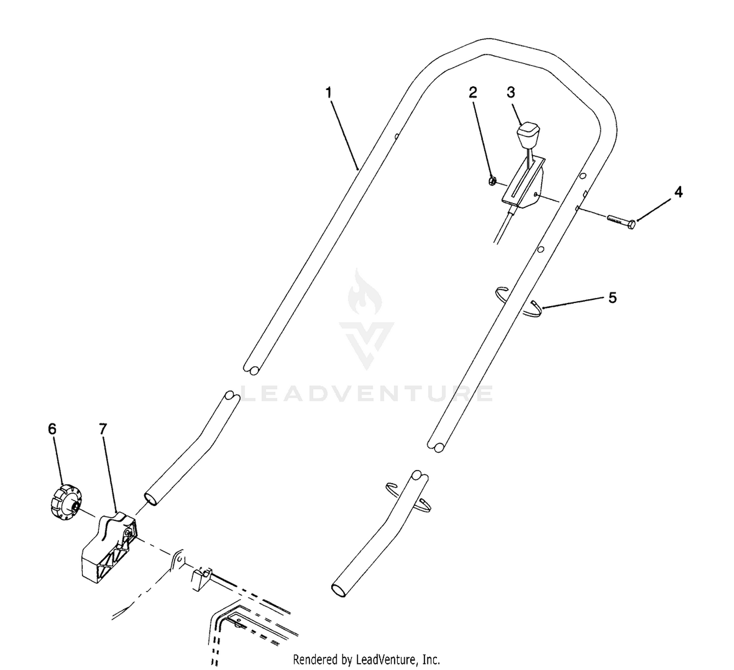 H.p. Handle Assembly (model No. 20900 Only)
