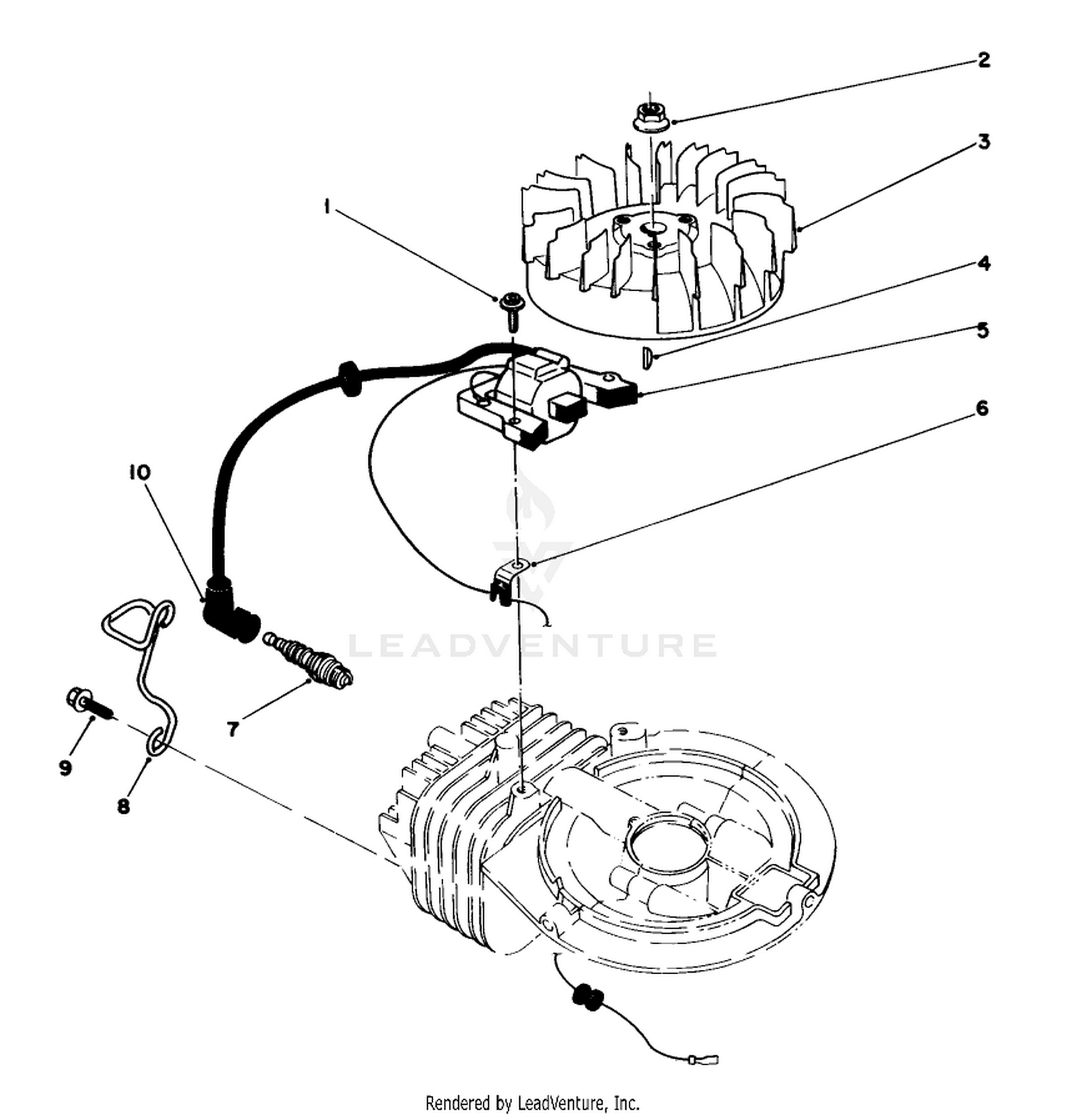 Engine Assembly Model No. 47pj8 (continued)
