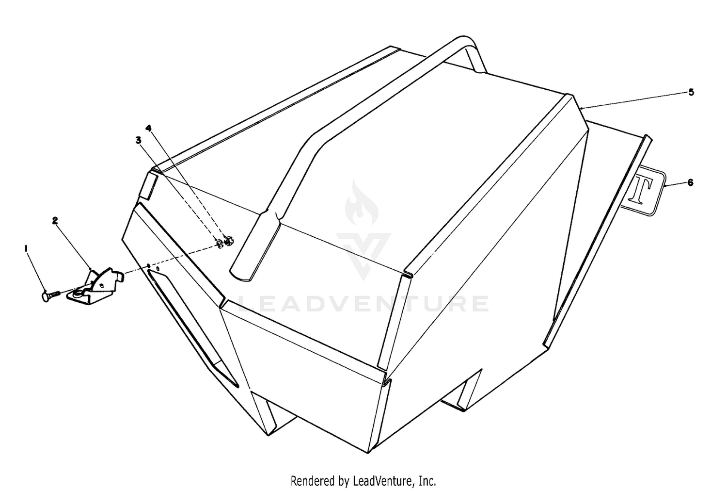 Steel Grass Catcher (model 22099)(optional)