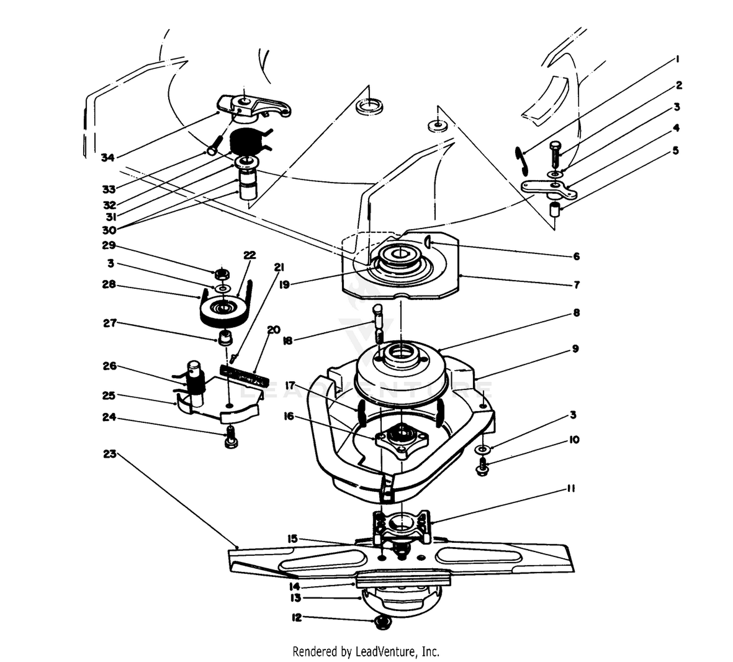 Blade Brake Clutch Assembly