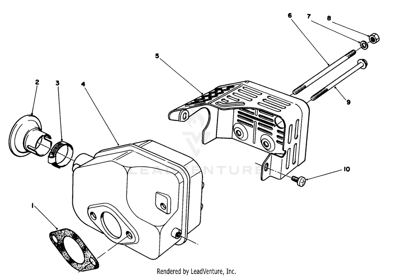 Muffler Assembly (model No. 47pl0-3)