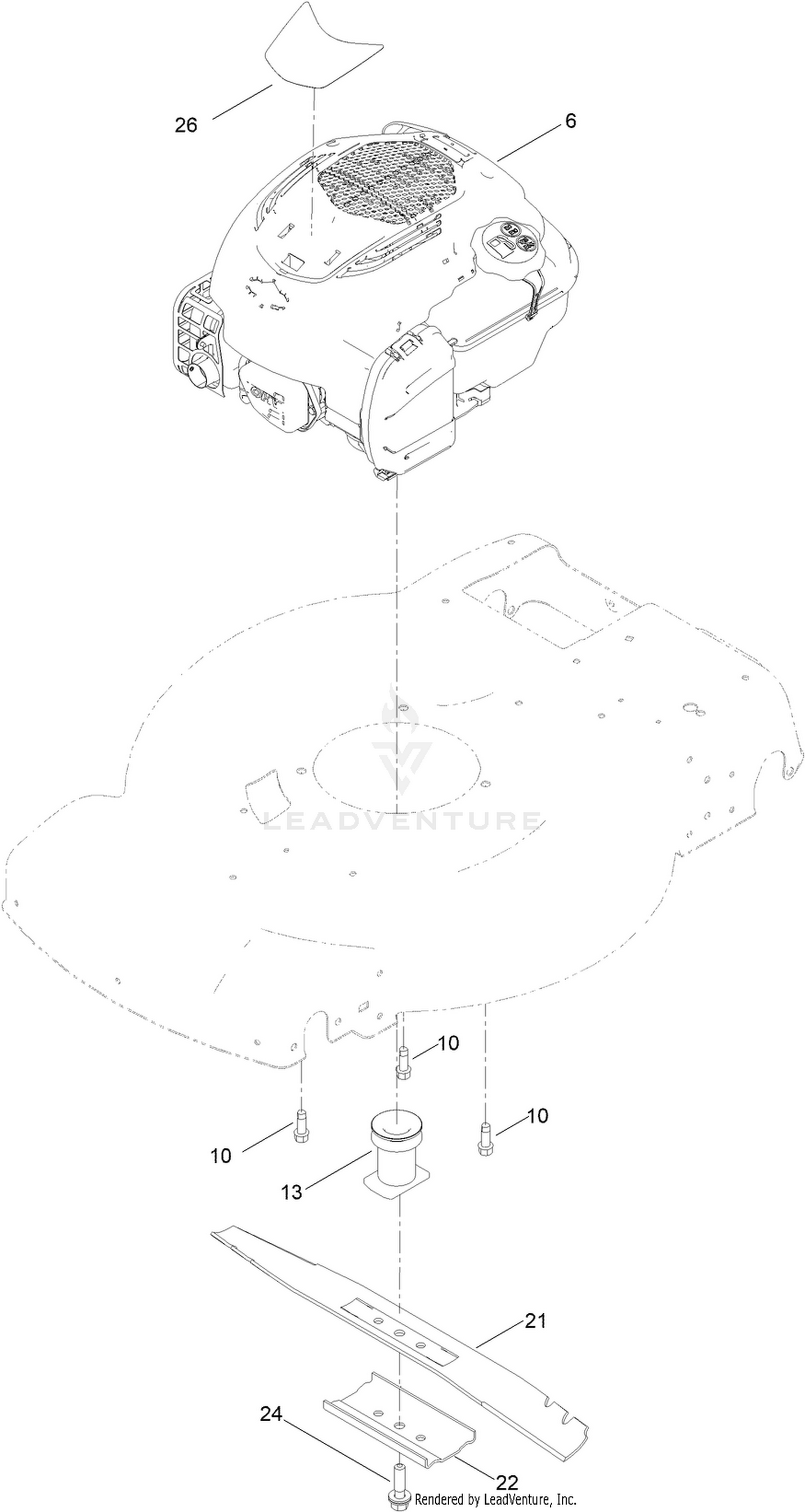 Engine and Blade Assembly
