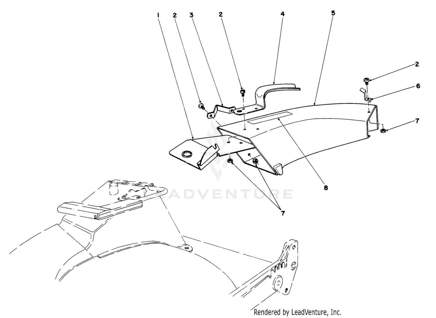 Side Discharge Chute Model No. 59108 (optional)