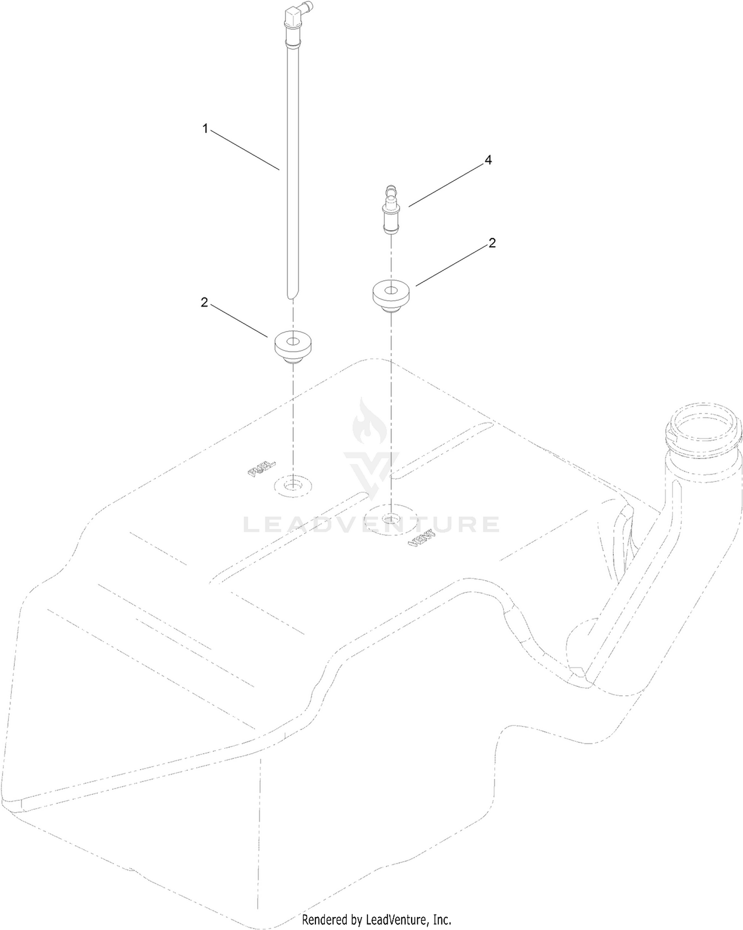 Multi Layer Fuel Tank Assembly No. 117-7352