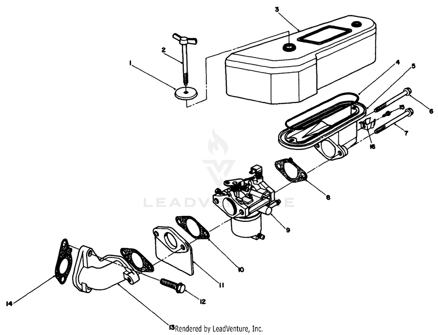 Air Cleaner  Carburetor Assembly