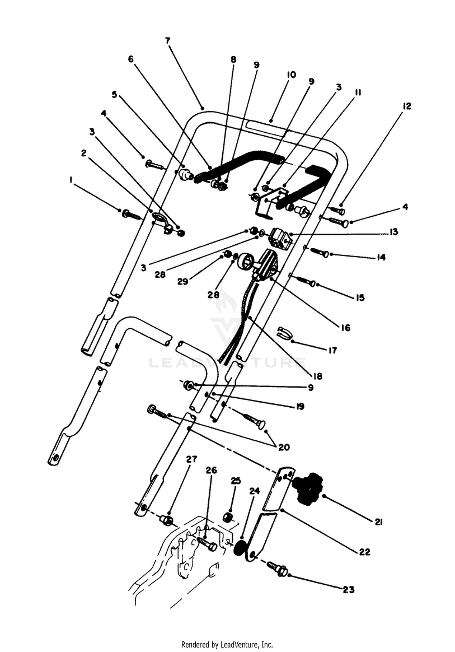 Handle  Throttle Control Assembly