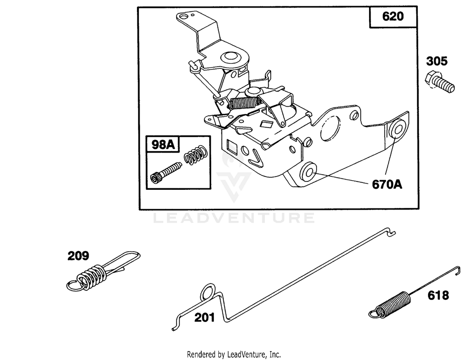 Engine Briggs  Stratton Model 122702-3171-01 4