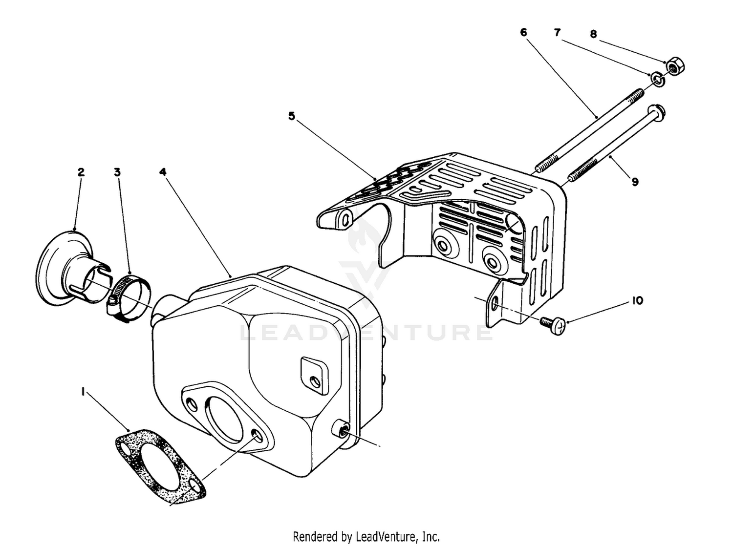 Muffler Assembly (model No. 47pk9-3)