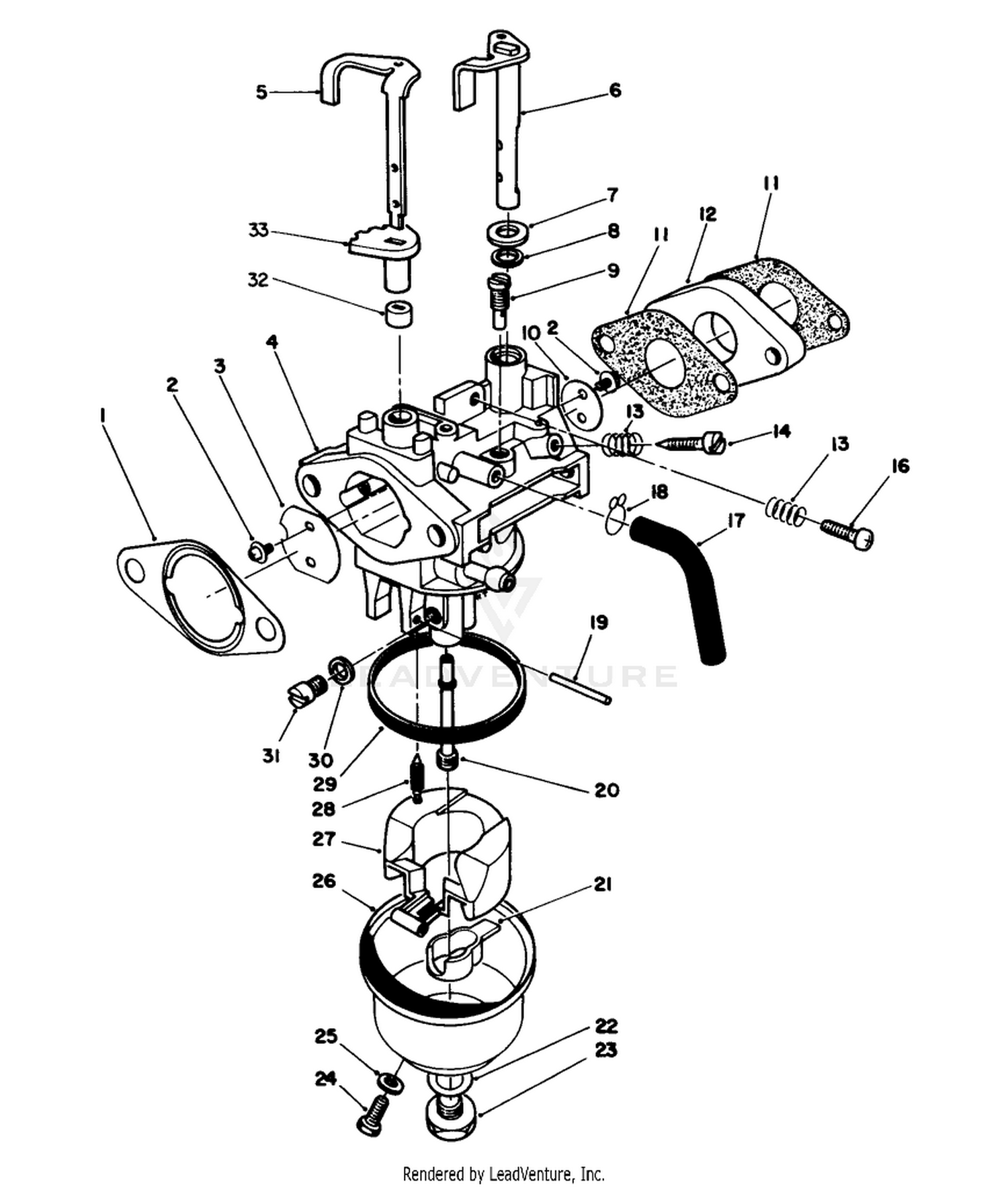 Carburetor Assembly (model No. Vmg6)