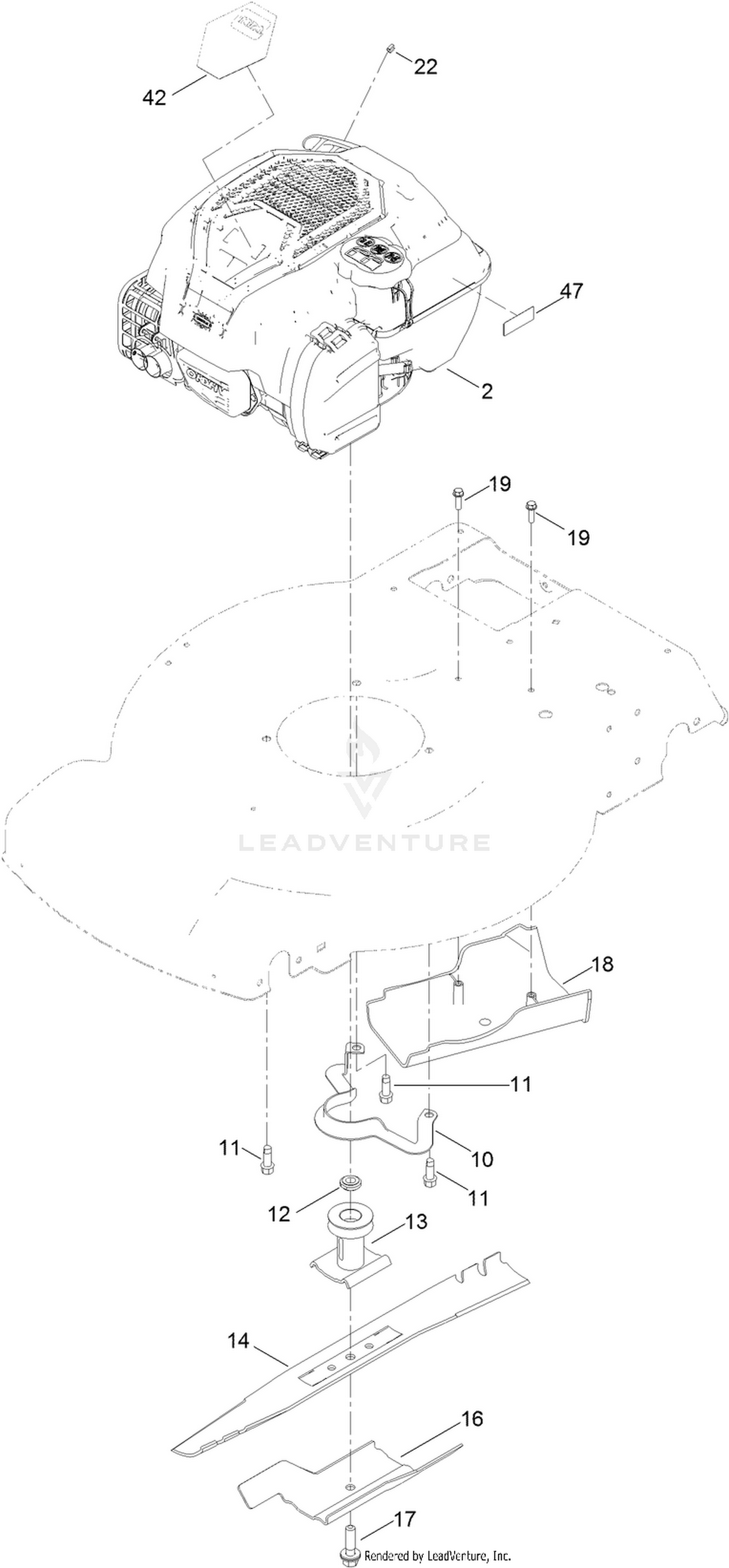 Engine and Blade Assembly