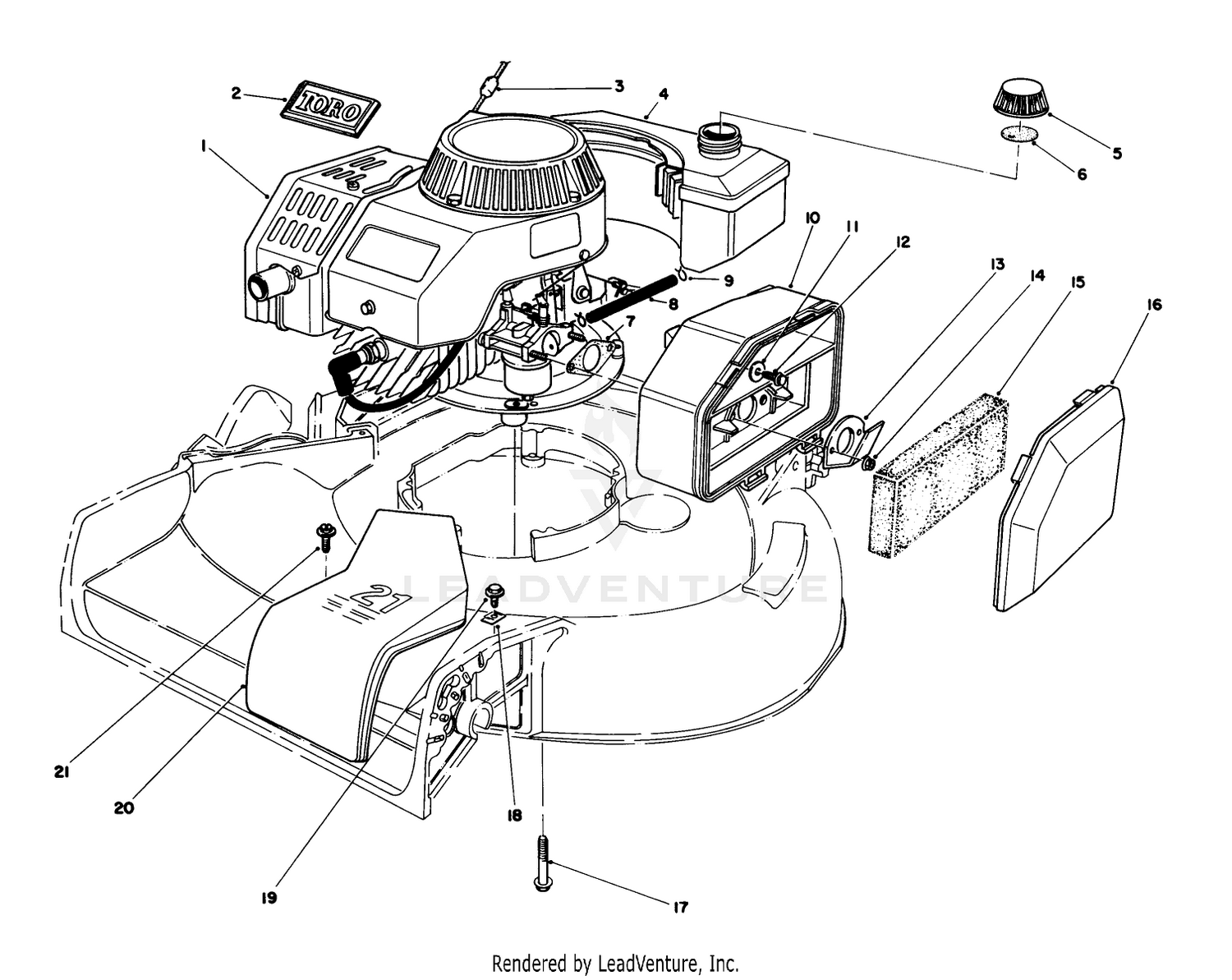 Engine Assembly (used On Units With Serial No. 6000101-6004101)