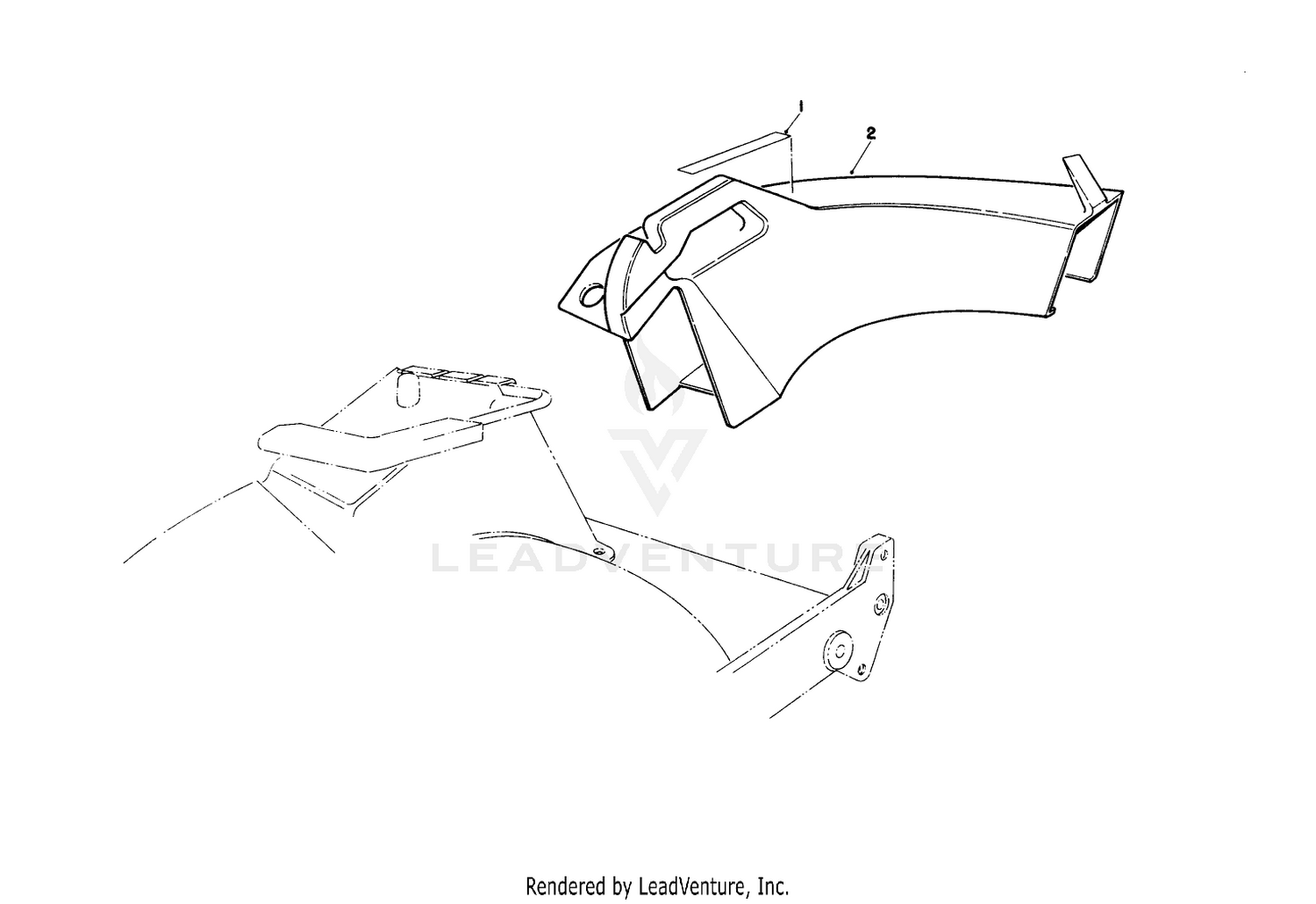 Side Discharge Chute Model No. 59168 (optional)