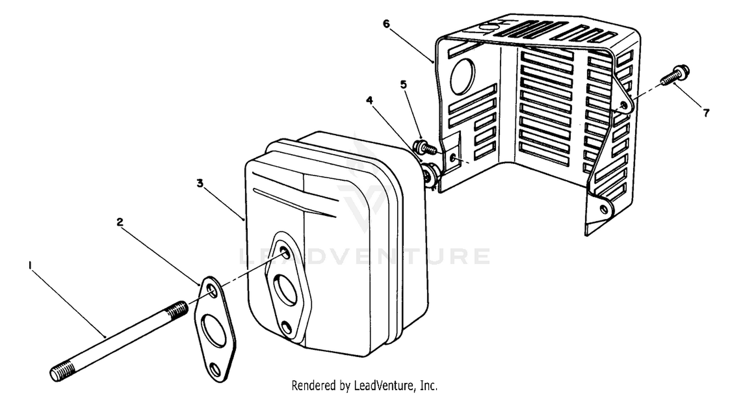 Muffler Assembly (engine Model No. Vml0-2)