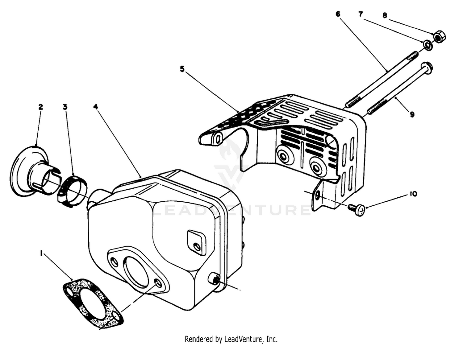 Muffler Assembly (model No. 47pm1-3)