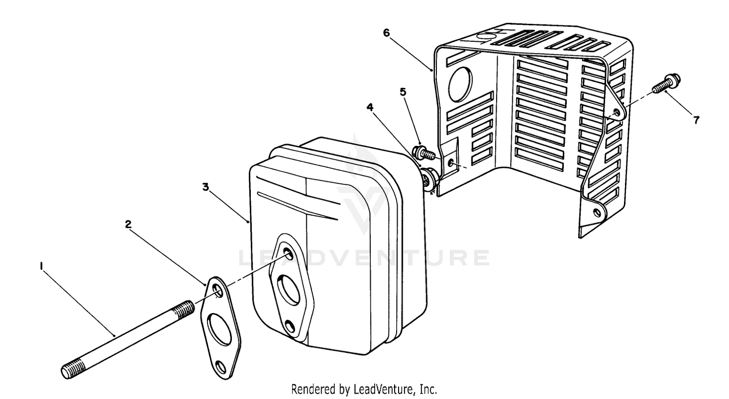 Muffler Assembly (engine No. Vmm1-5)