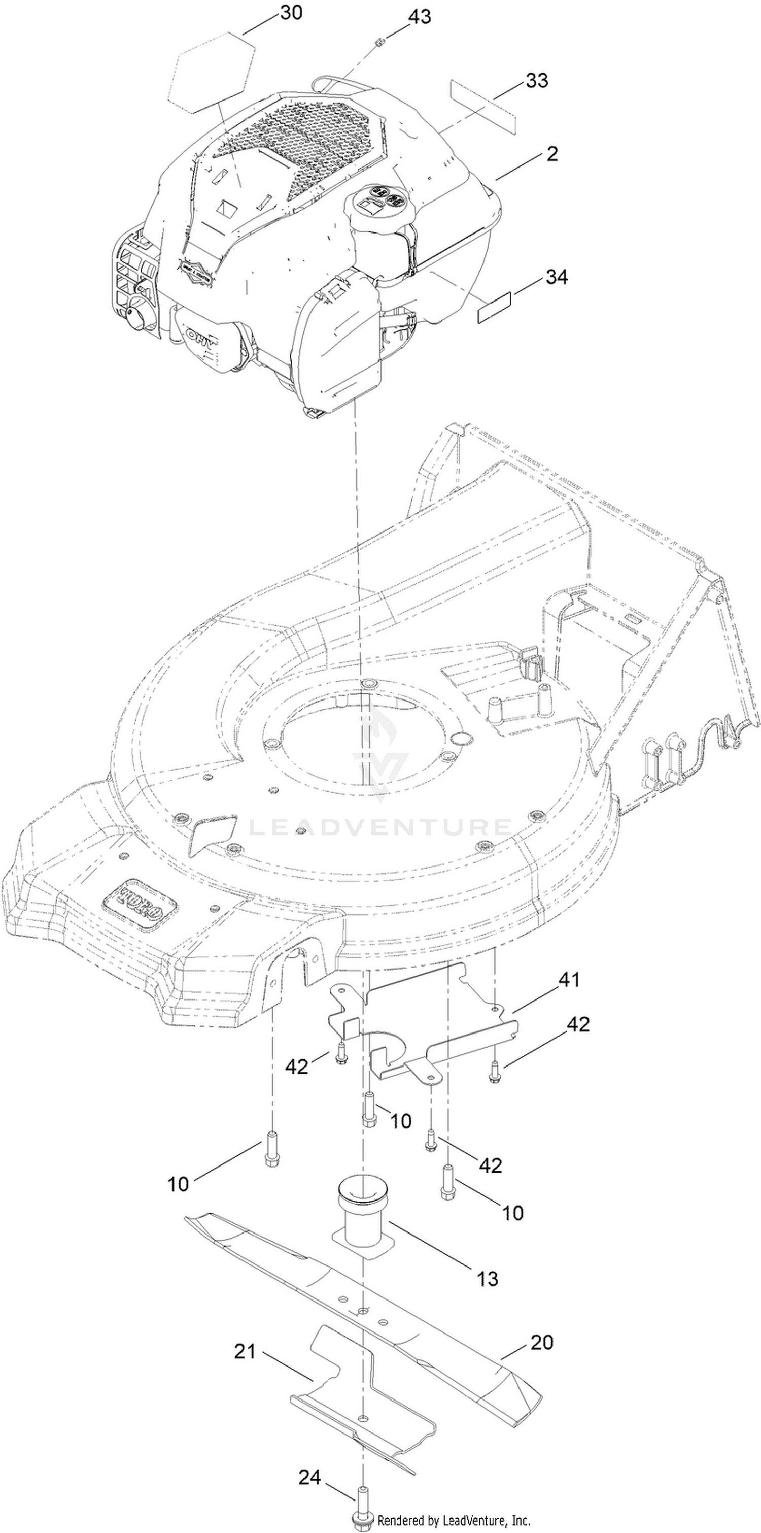 Engine and Blade Assembly