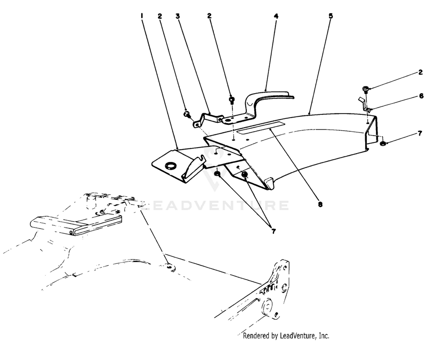 Side Discharge Chute Model No. 59108 (optional)