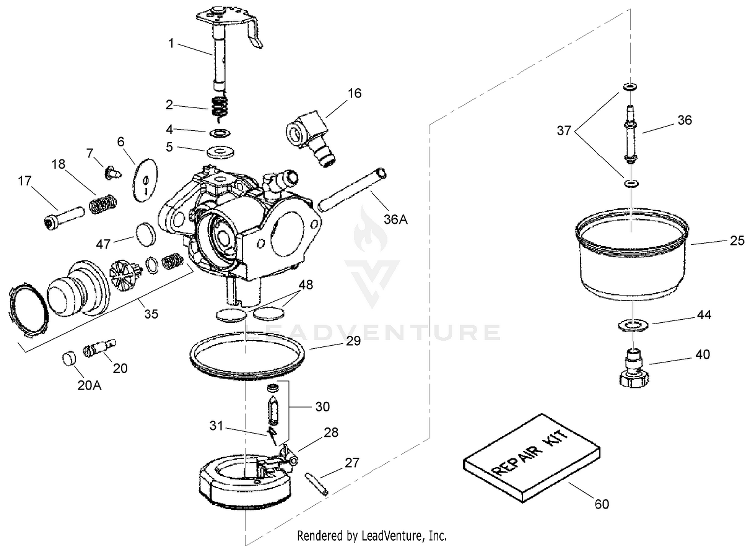 Toro 22 recycler online carburetor kit