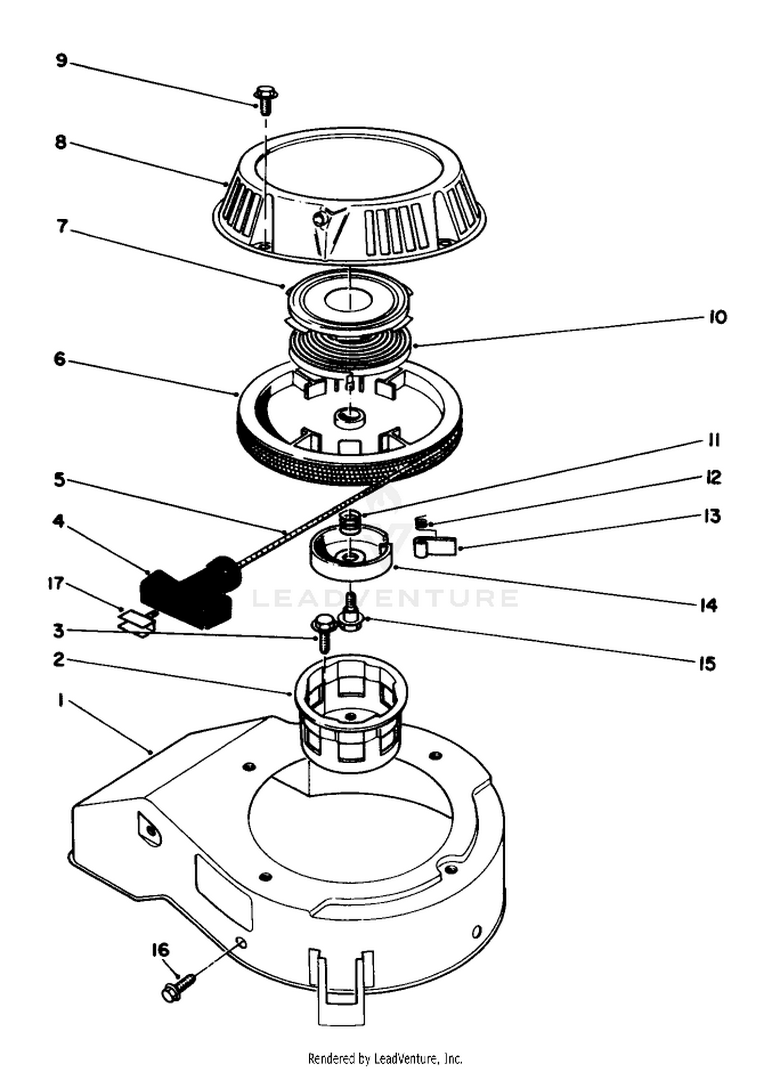 Engine Assembly Model No. 47pj8 6