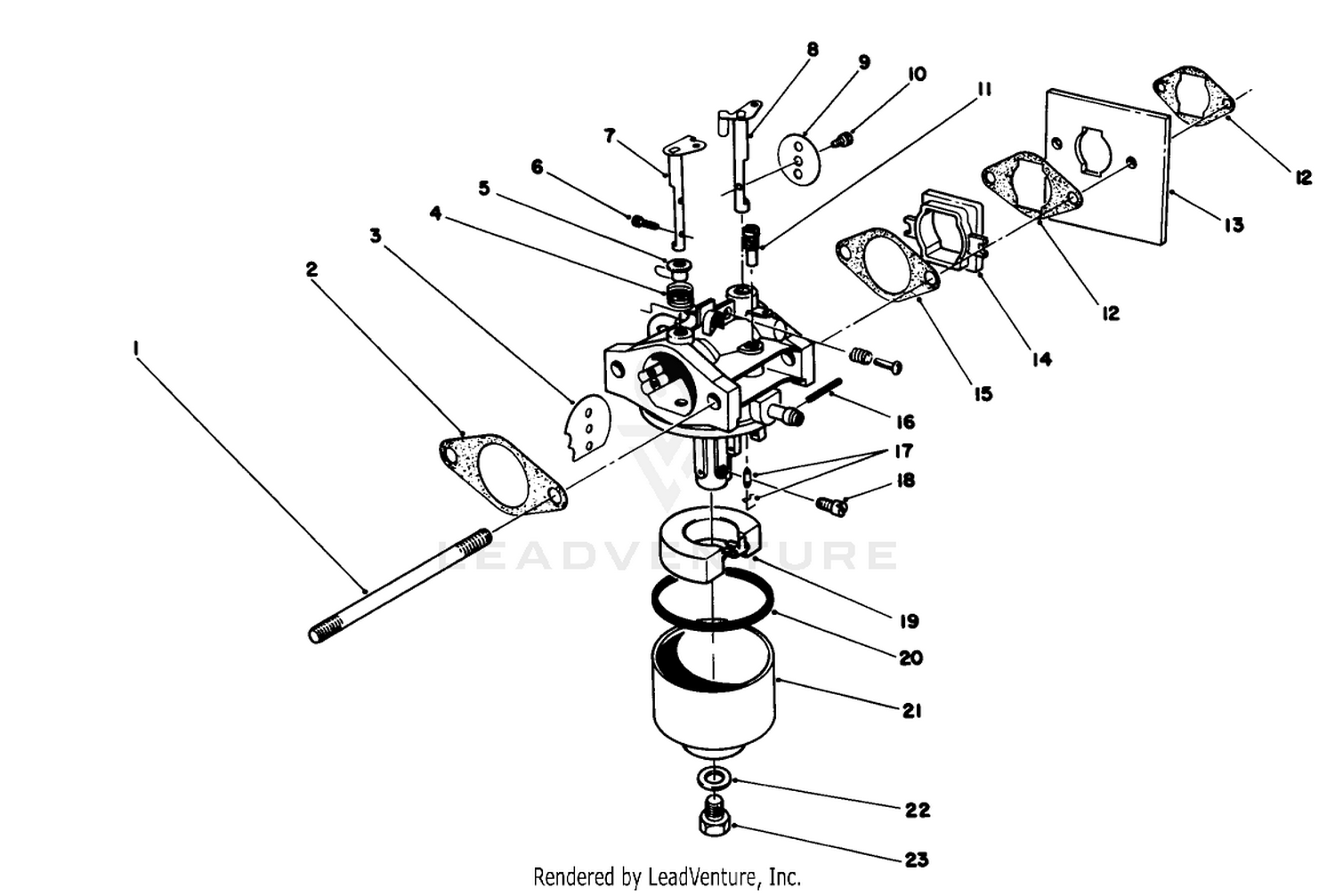 Carburetor Assembly (model 47pf5  47pg6)