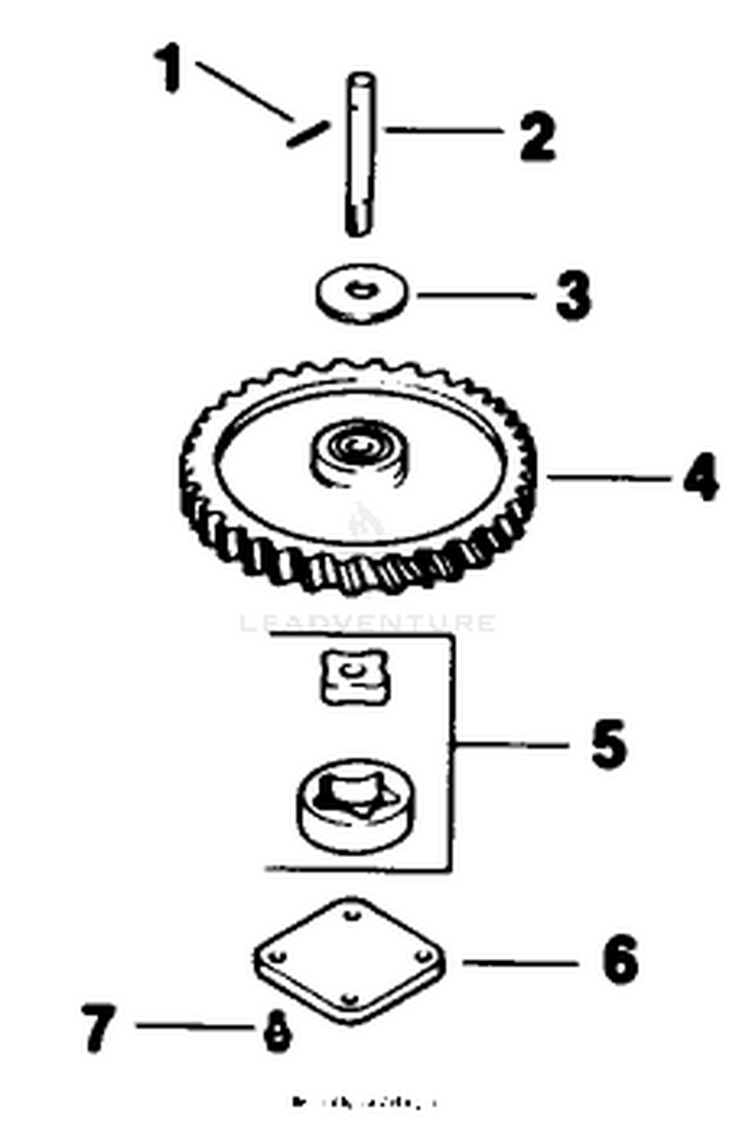 Oil Pump-Engine Kohler Model No. Mv16s-Type 56511