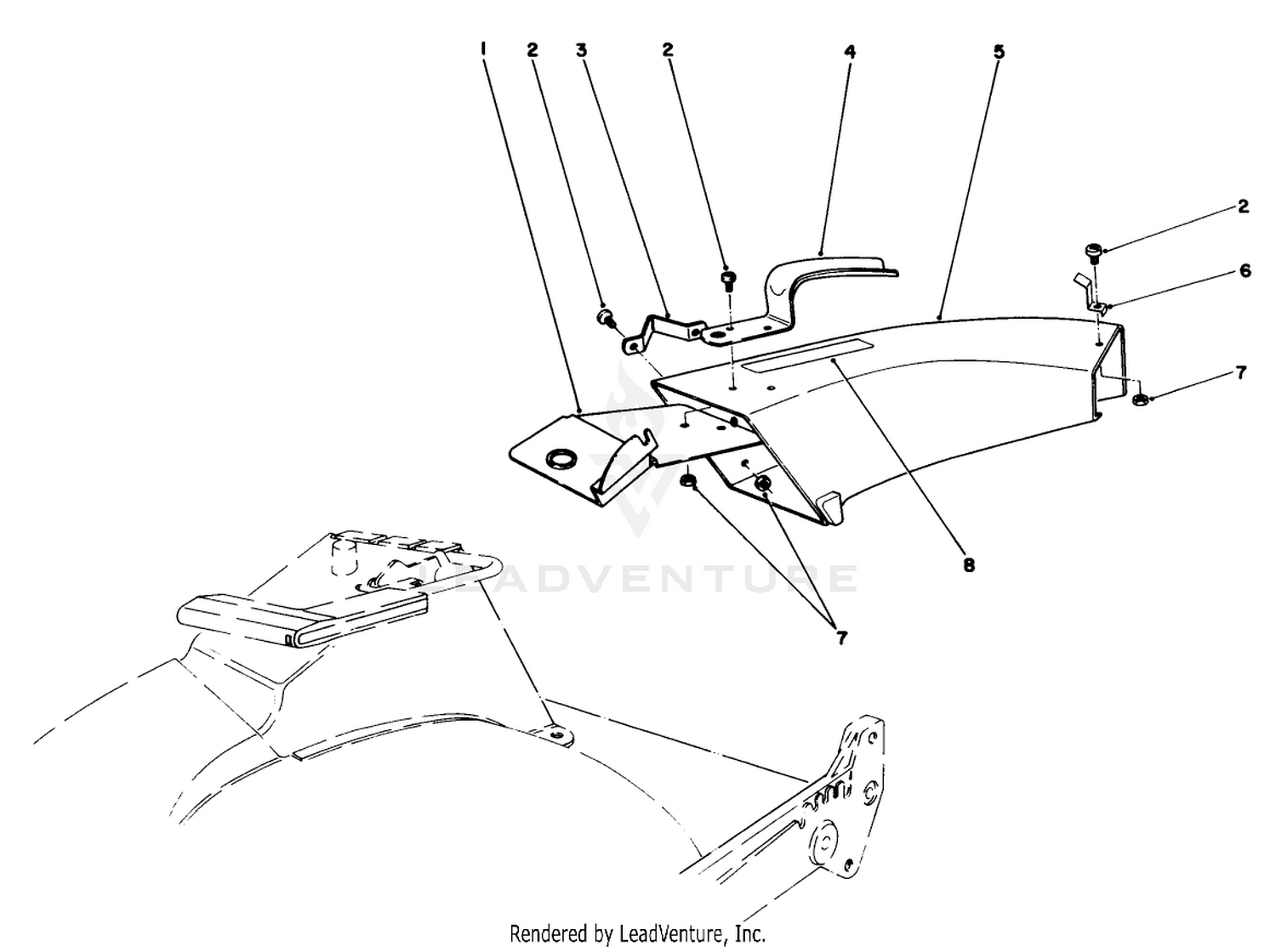 Side Discharge Chute Model No. 59108 (optional)
