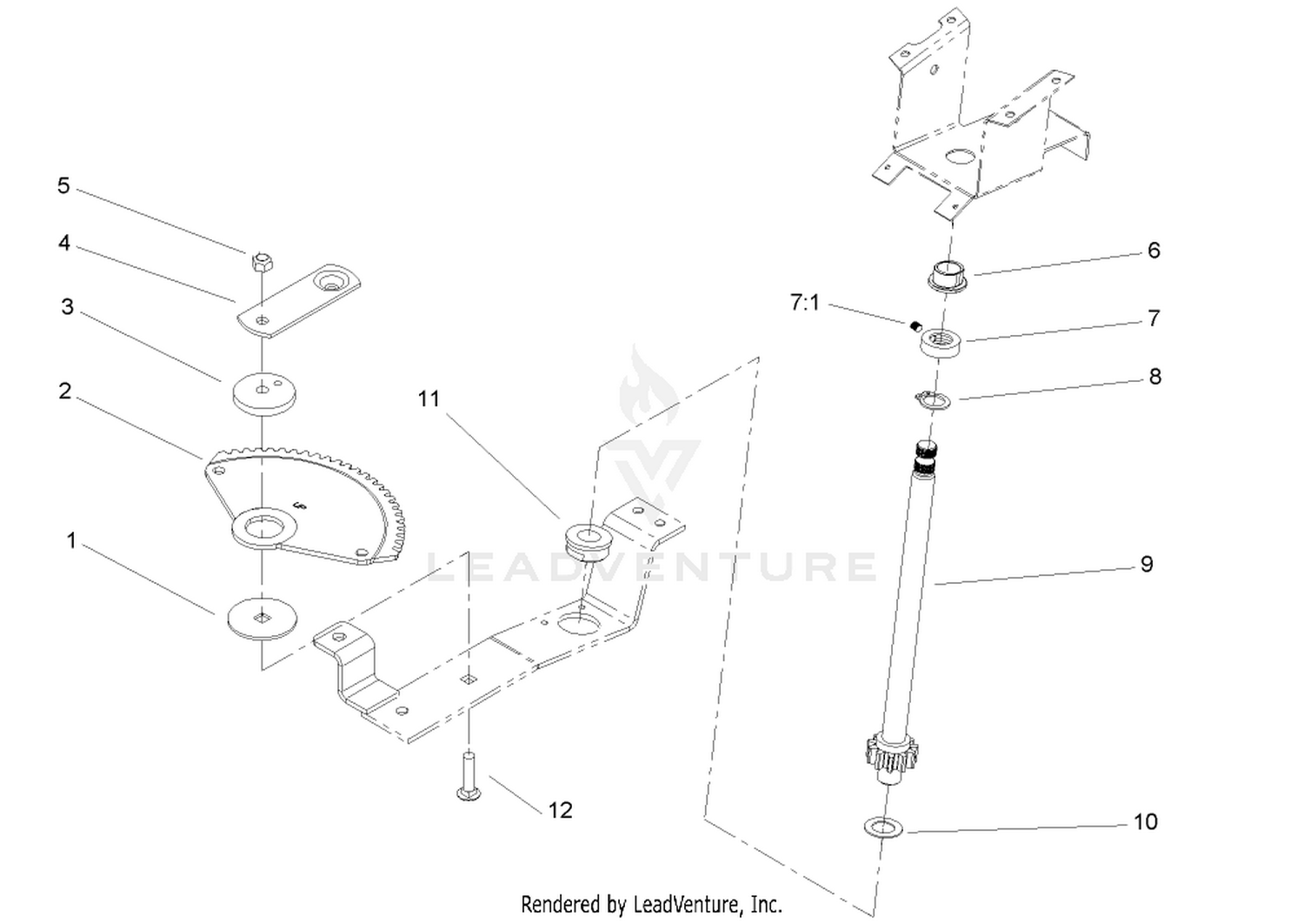 Lower Steering Wheel and Tilt Assembly